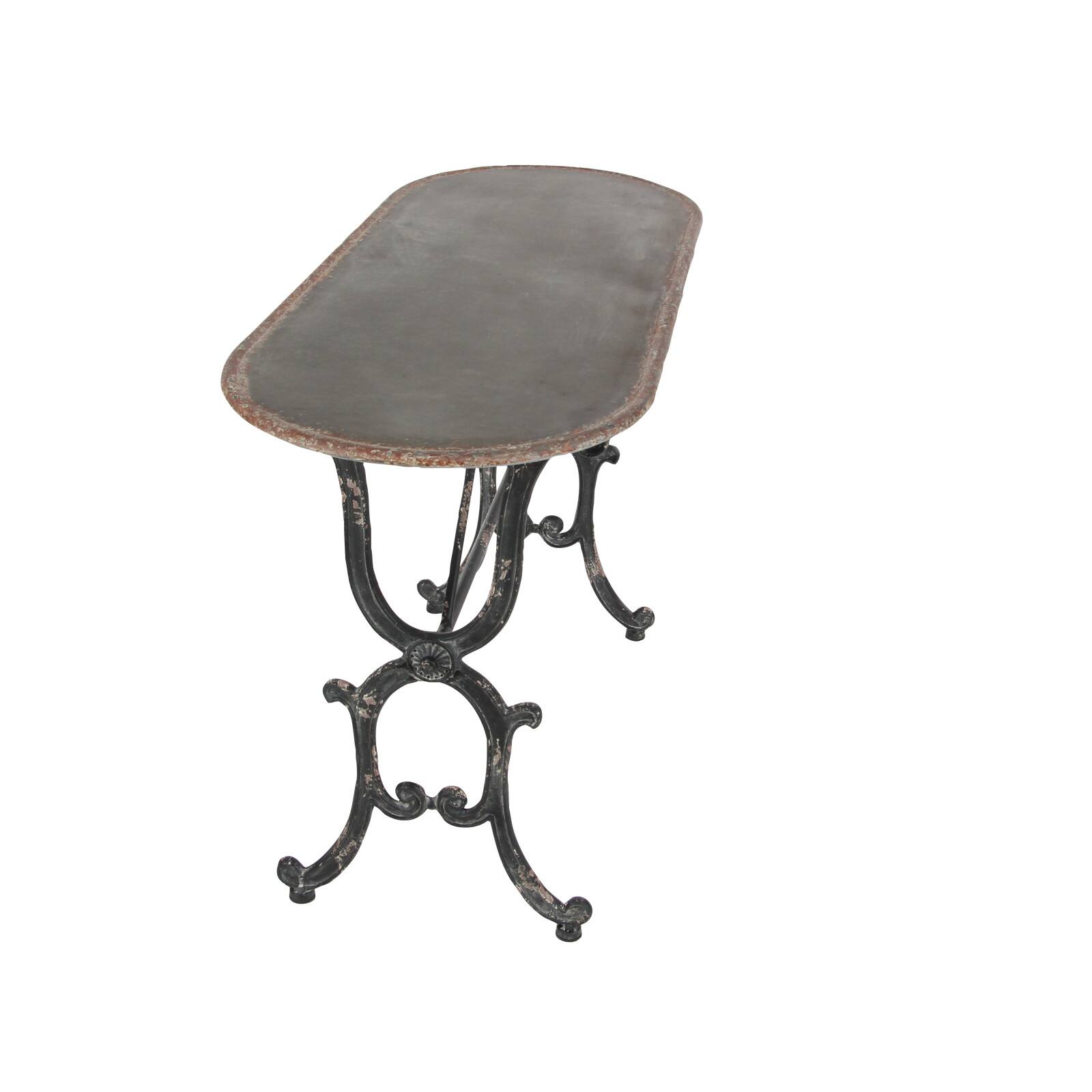 Grey Farmhouse Metal Console Table, 29&#x22; x 45&#x22;