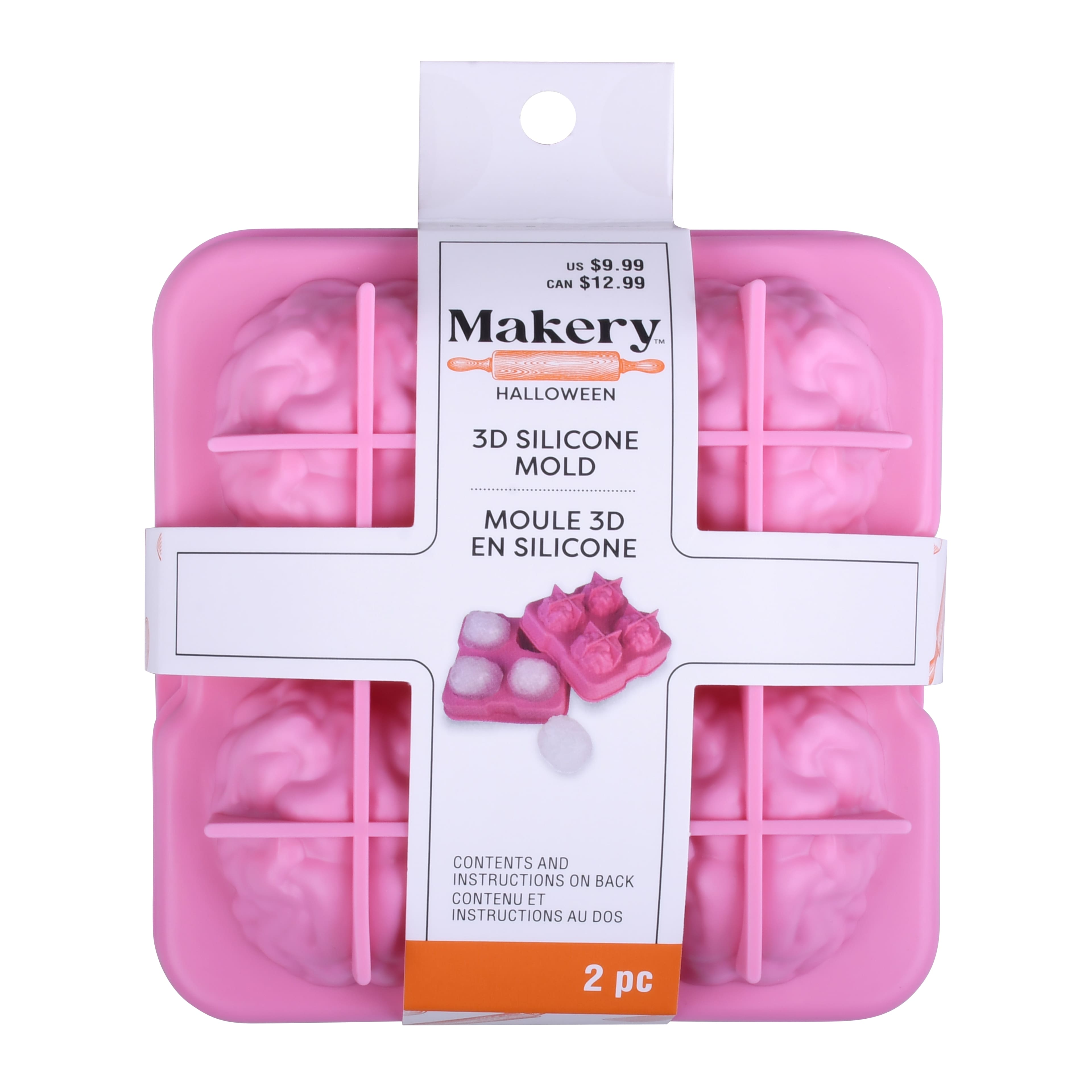 Brain 3D Silicone Ice Mold by Makery&#x2122;