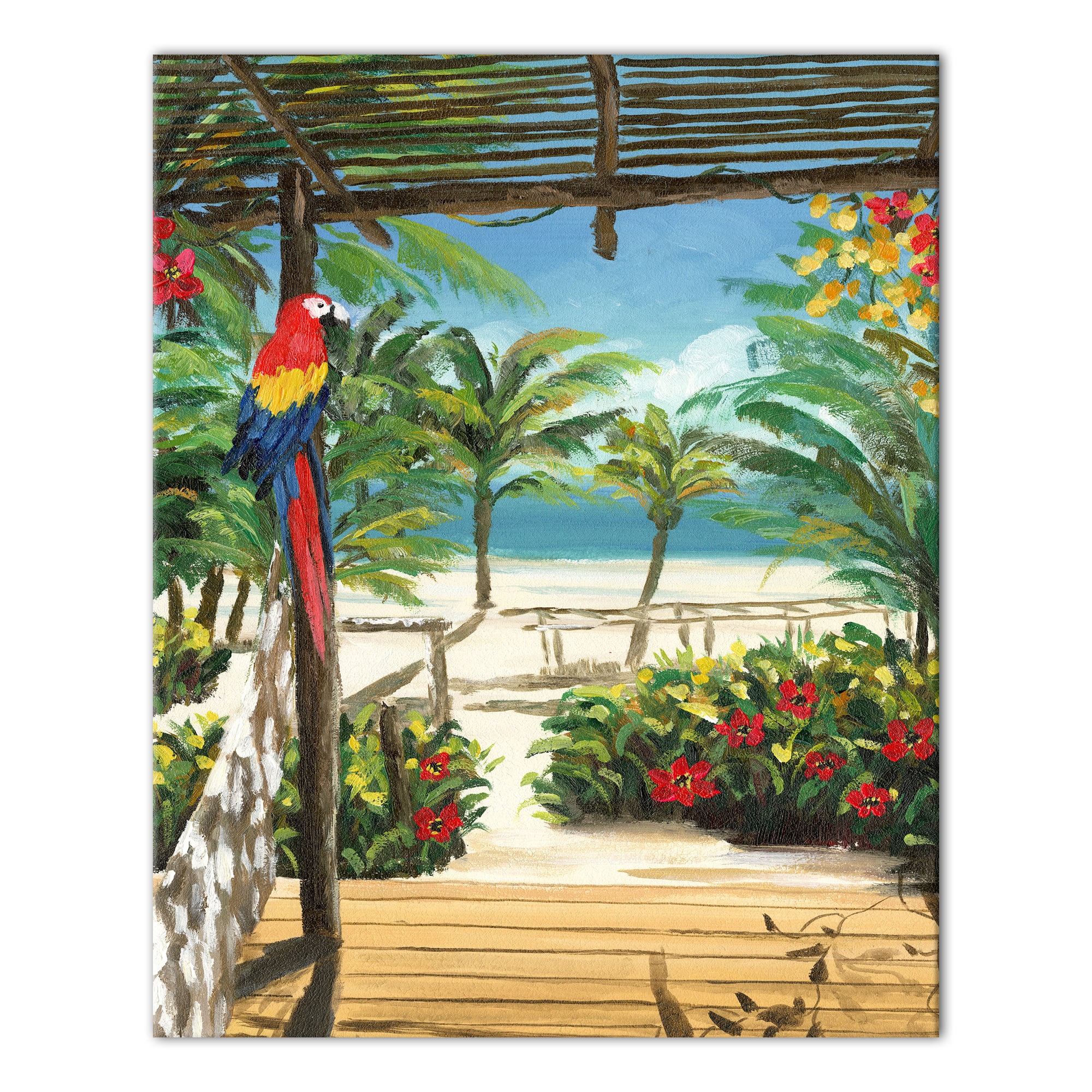 Tropical Porch 16&#x22; x 20&#x22; Canvas Wall Art