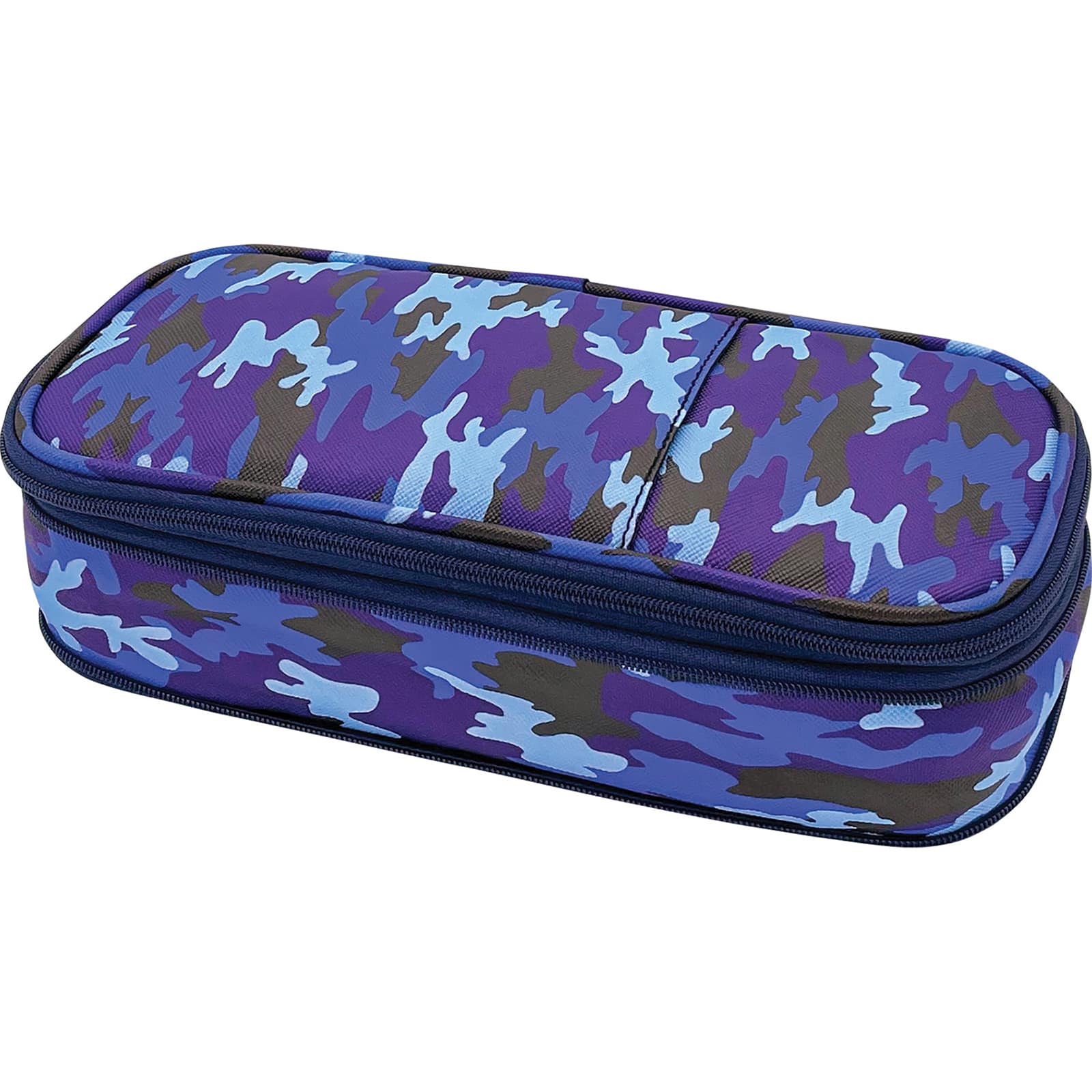 Teacher Created Resources Blue Camo Pencil Cases, 3ct.