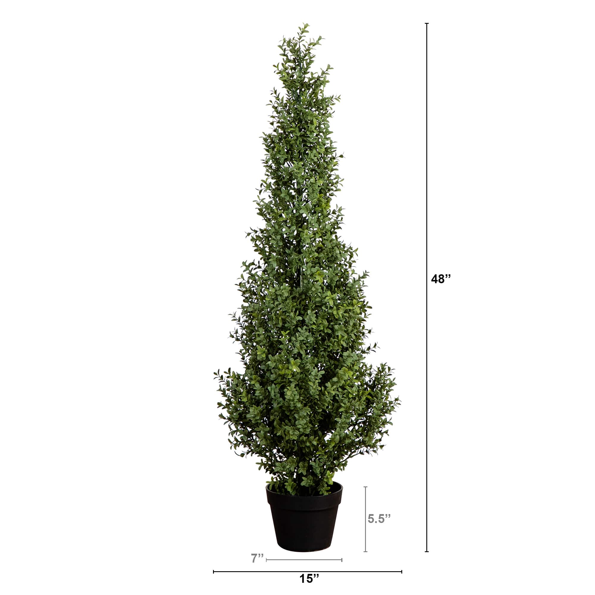 UV-Resistant Artificial Boxwood Topiary Tree
