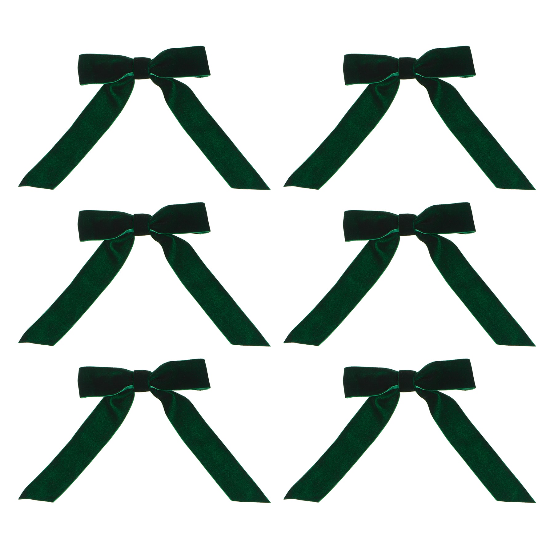 6" Velvet Tree Bows, 6ct. by Celebrate It®
