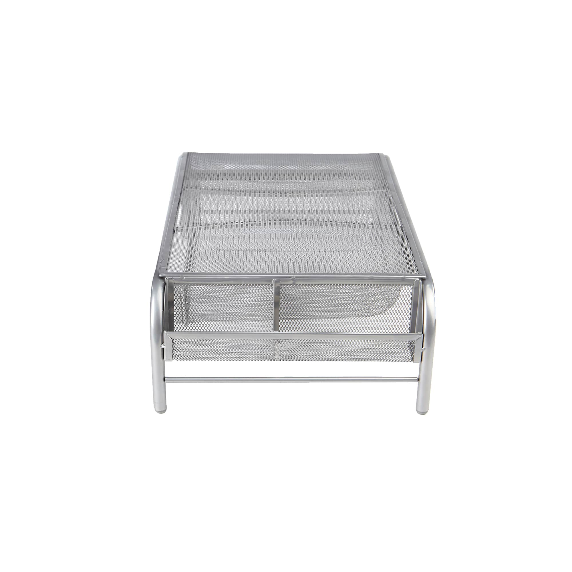 Mind Reader Metal Mesh Monitor Stand & Desk Organizer