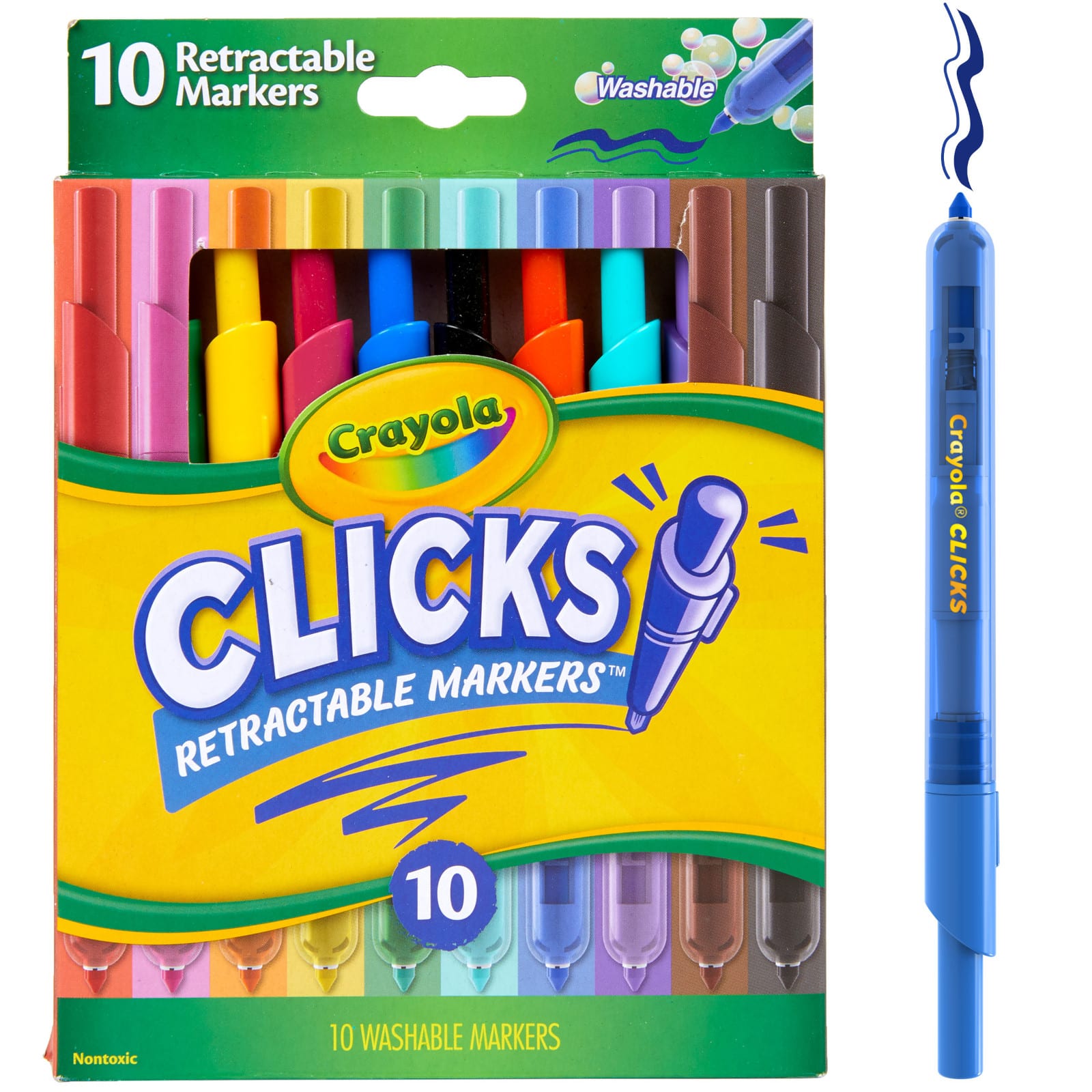 8 Packs: 10 ct. (80 total) Crayola® Clicks Retractable Markers™
