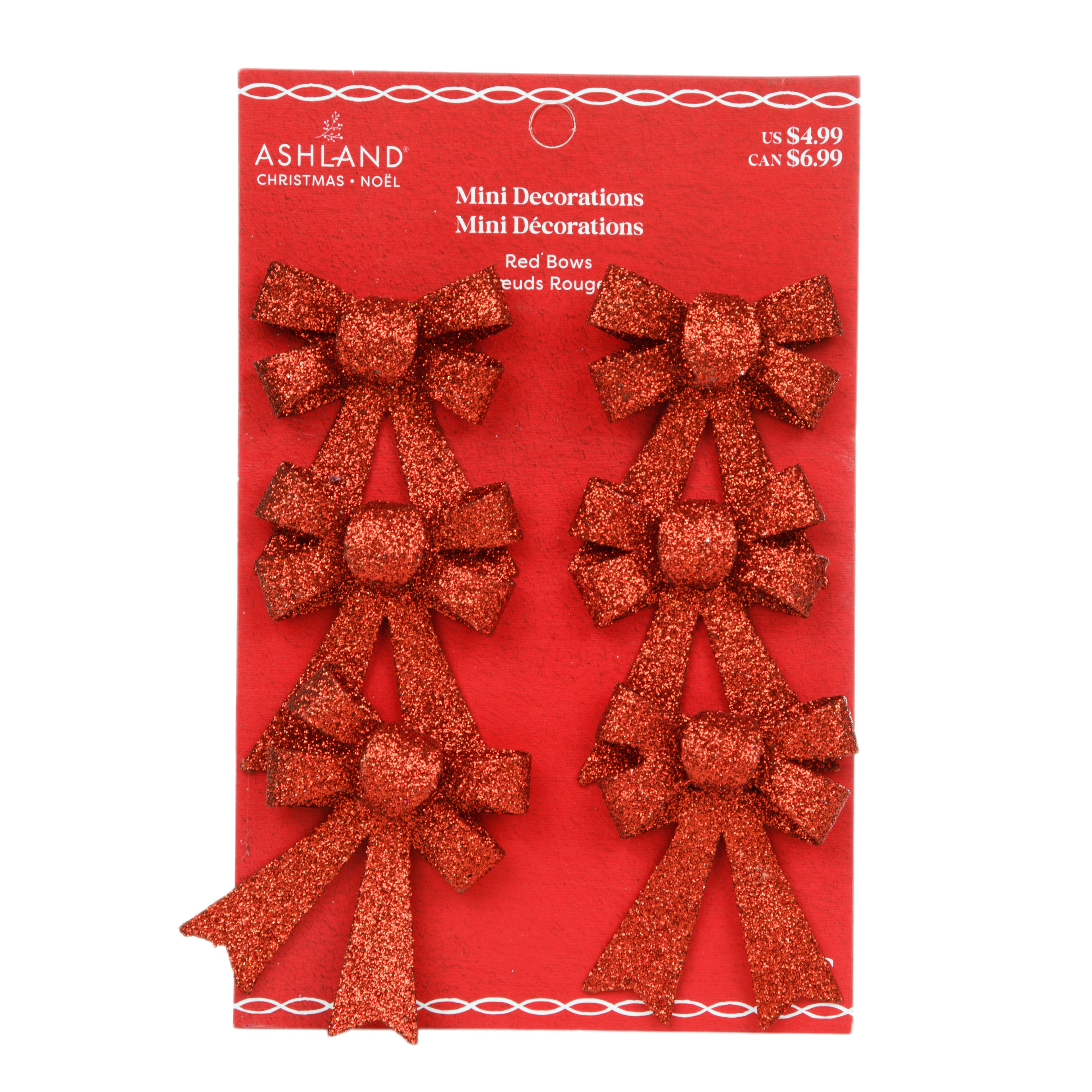 Mini Red Bow Decorations, 6ct. by Ashland&#xAE;