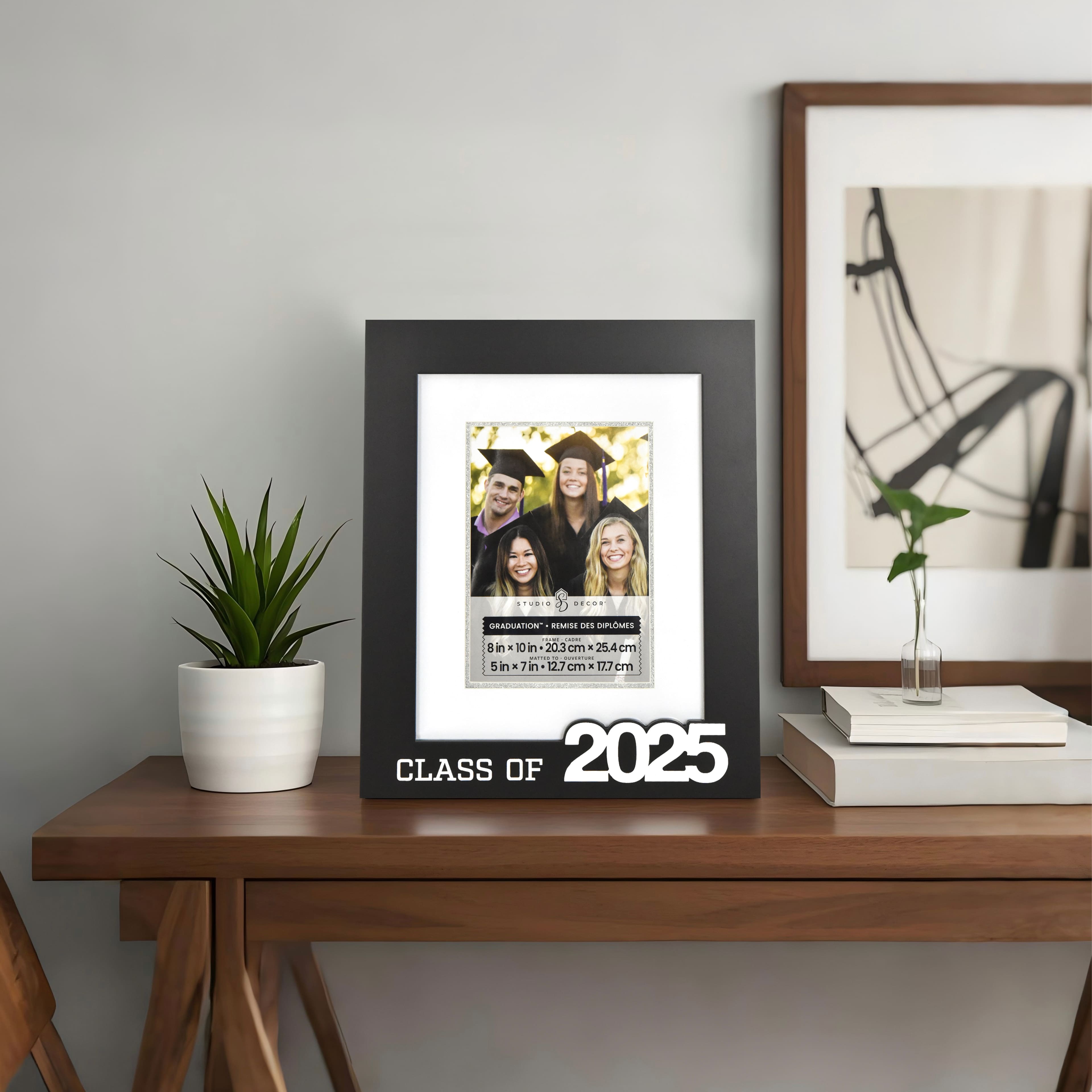 Graduation&#x2122; 5&#x22; x 7&#x22; Black Class of 2025 Frame with Mat by Studio D&#xE9;cor&#xAE;
