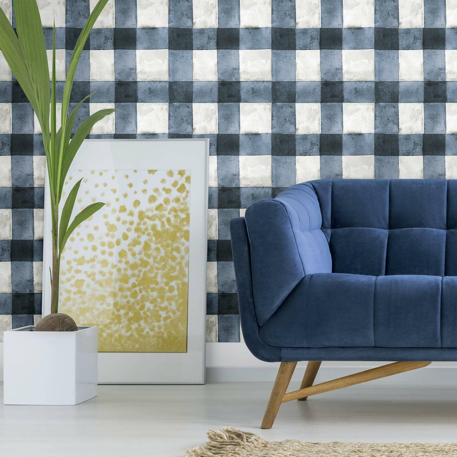 RoomMates Buffalo Plaid Peel &#x26; Stick Wallpaper