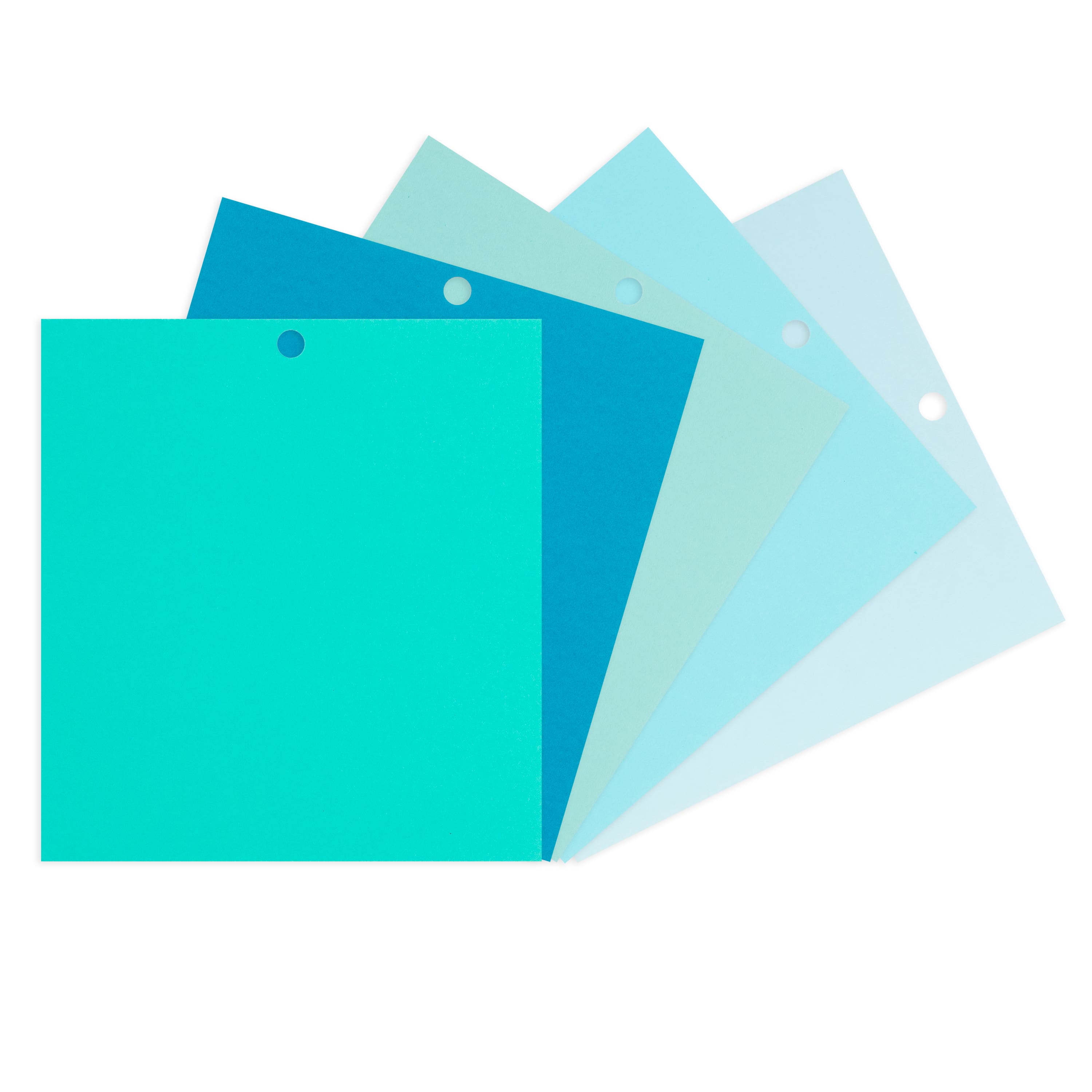 Papier cartonné bleu ombragé en format économique de Recollections, 15,24 x 16,5 cm