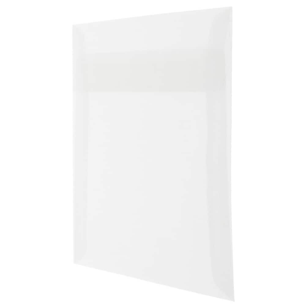 JAM Paper Clear Square Translucent Vellum Invitation Envelopes, 25ct.