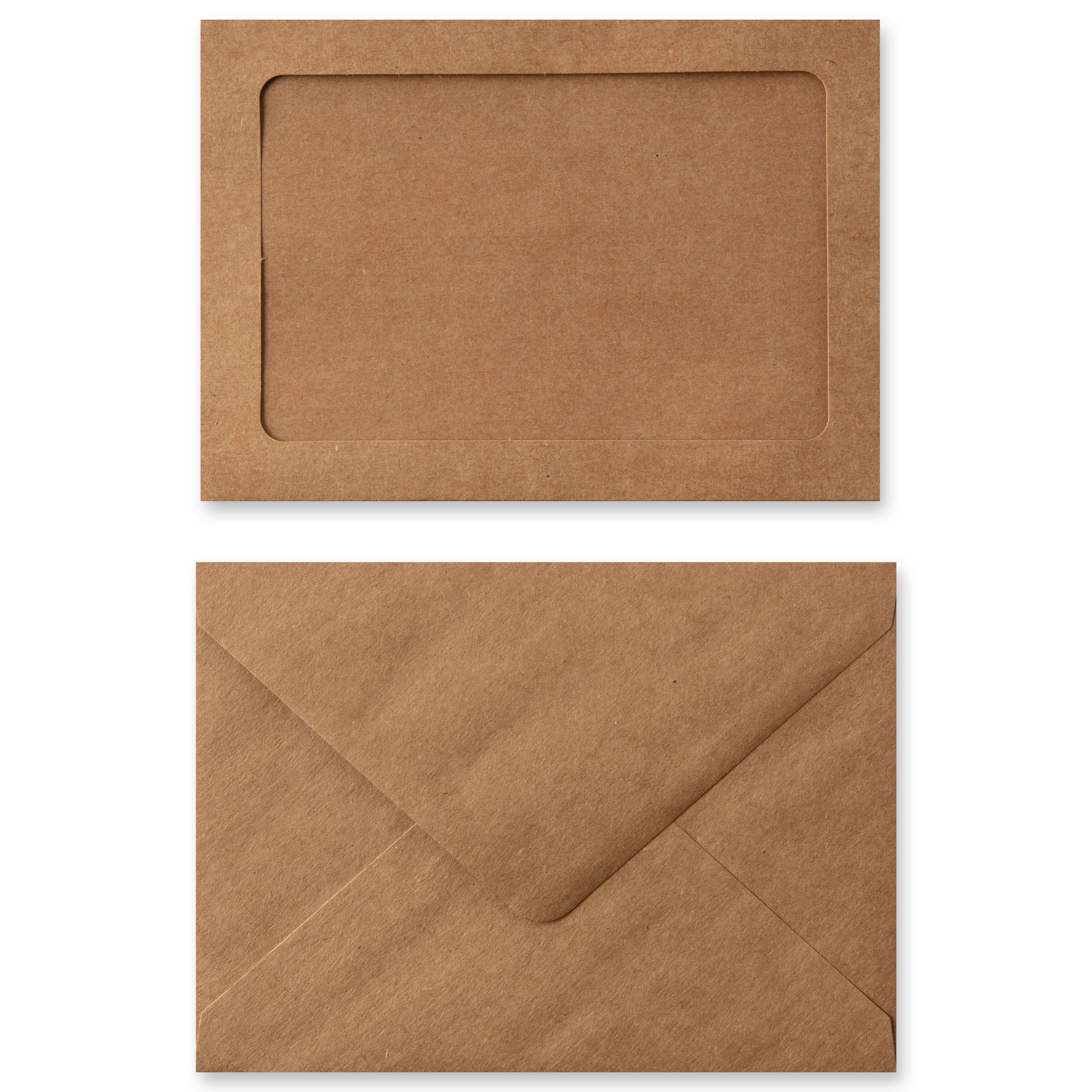 12 Packs: 10 ct. (120 total) 5&#x22; x 7&#x22; Kraft Frame Cards &#x26; Envelopes by Recollections&#x2122;