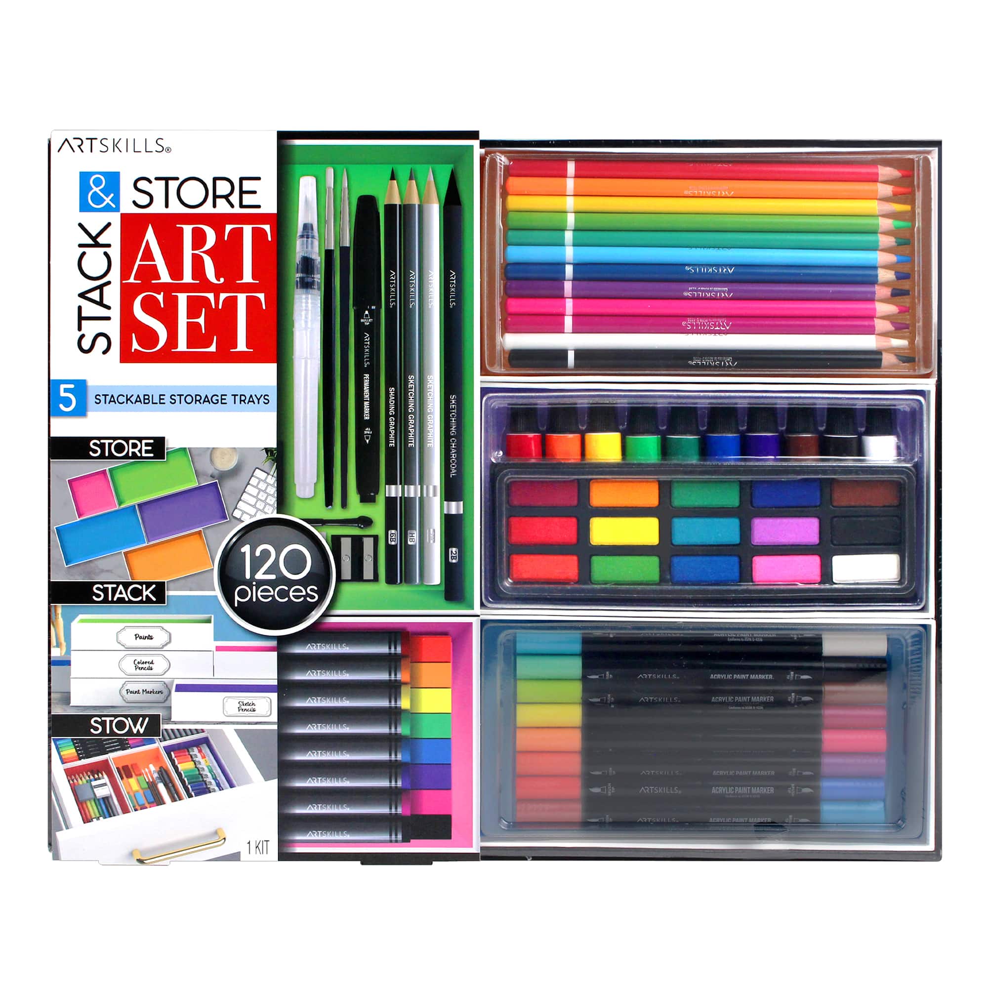 ArtSkills® Art Set with Drawer Storage Organizers