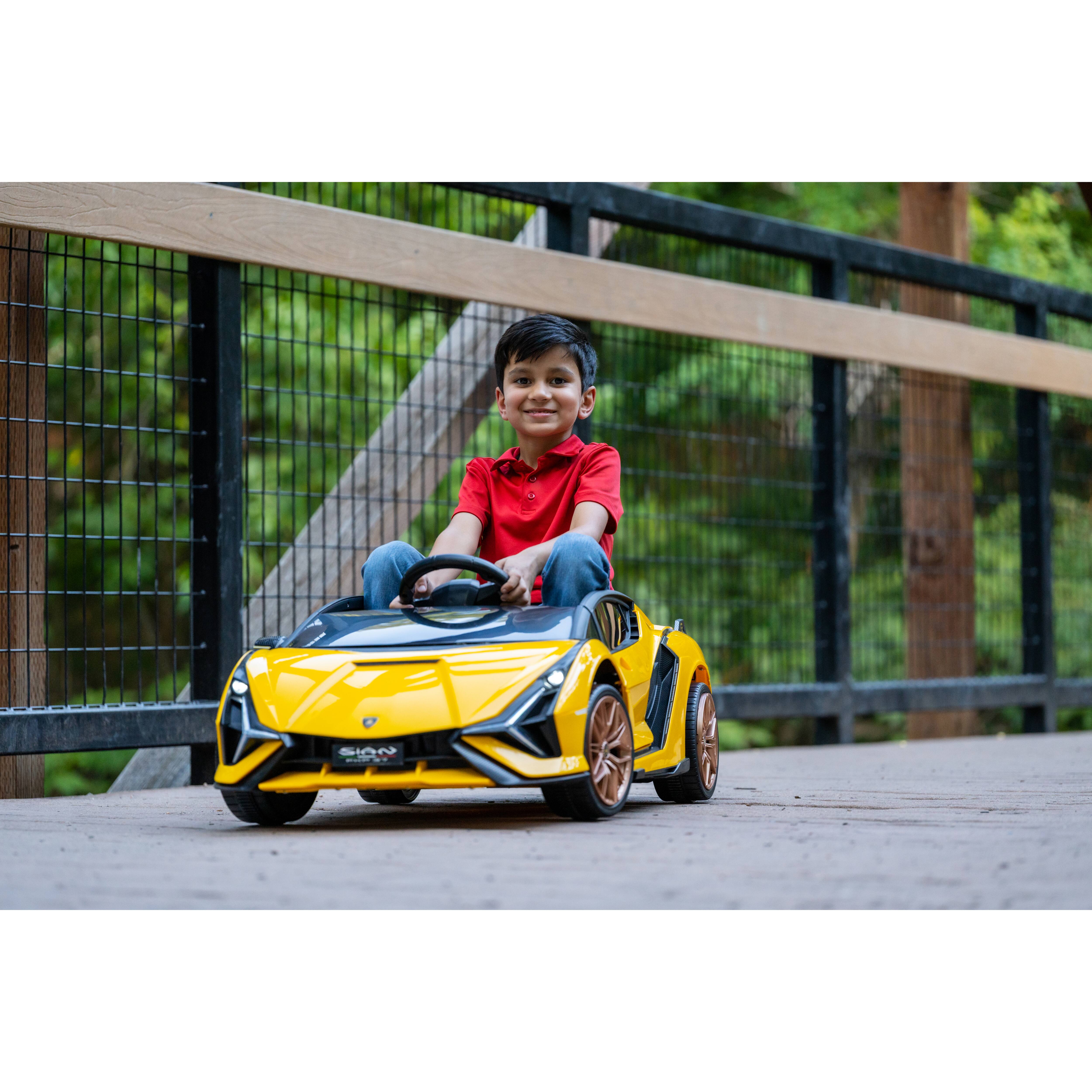 Best Ride On Cars&#x2122; Yellow 12V Lamborghini Sian