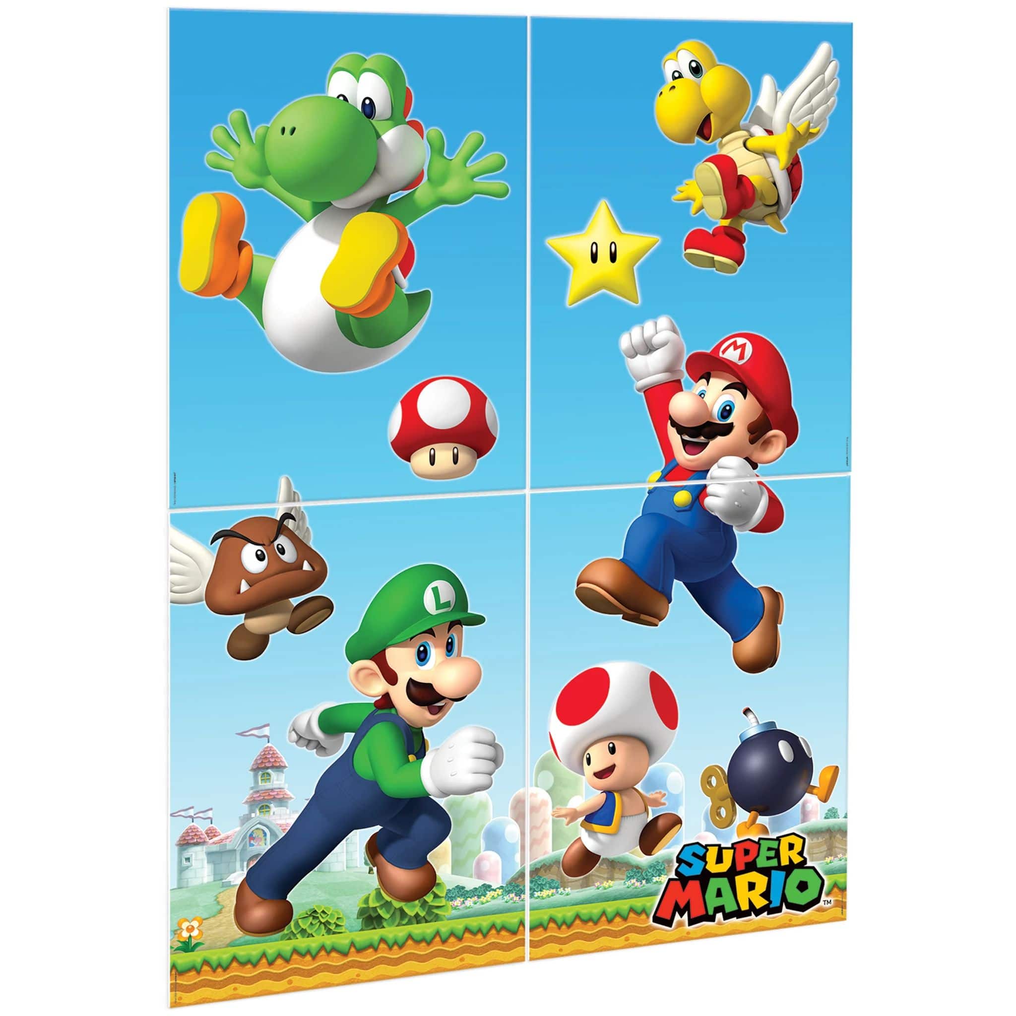 Super Mario Brothers Backdrop Kit