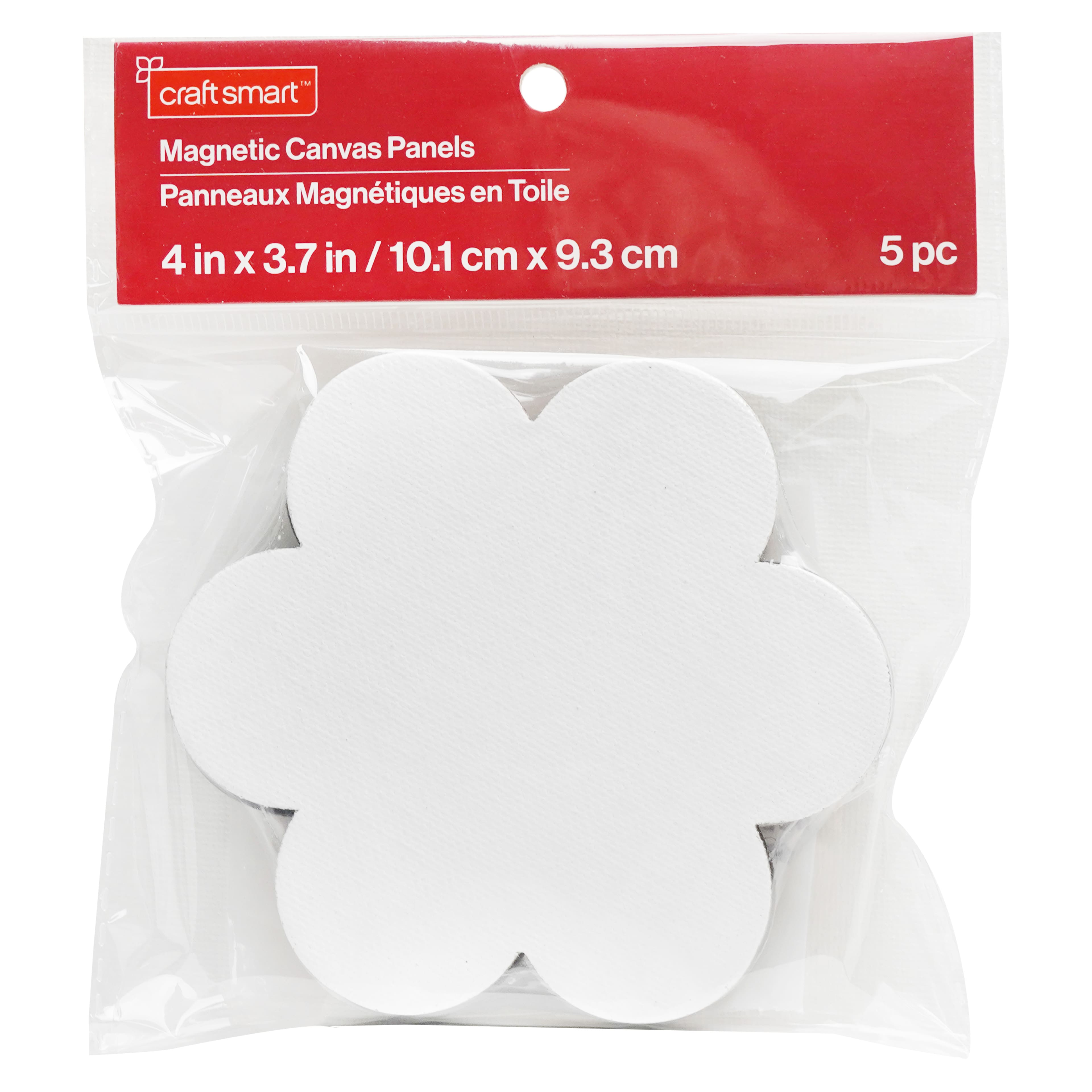 5 Pack 4&#x22; Shaped Magnetic Canvas Panels by Craft Smart&#x2122;