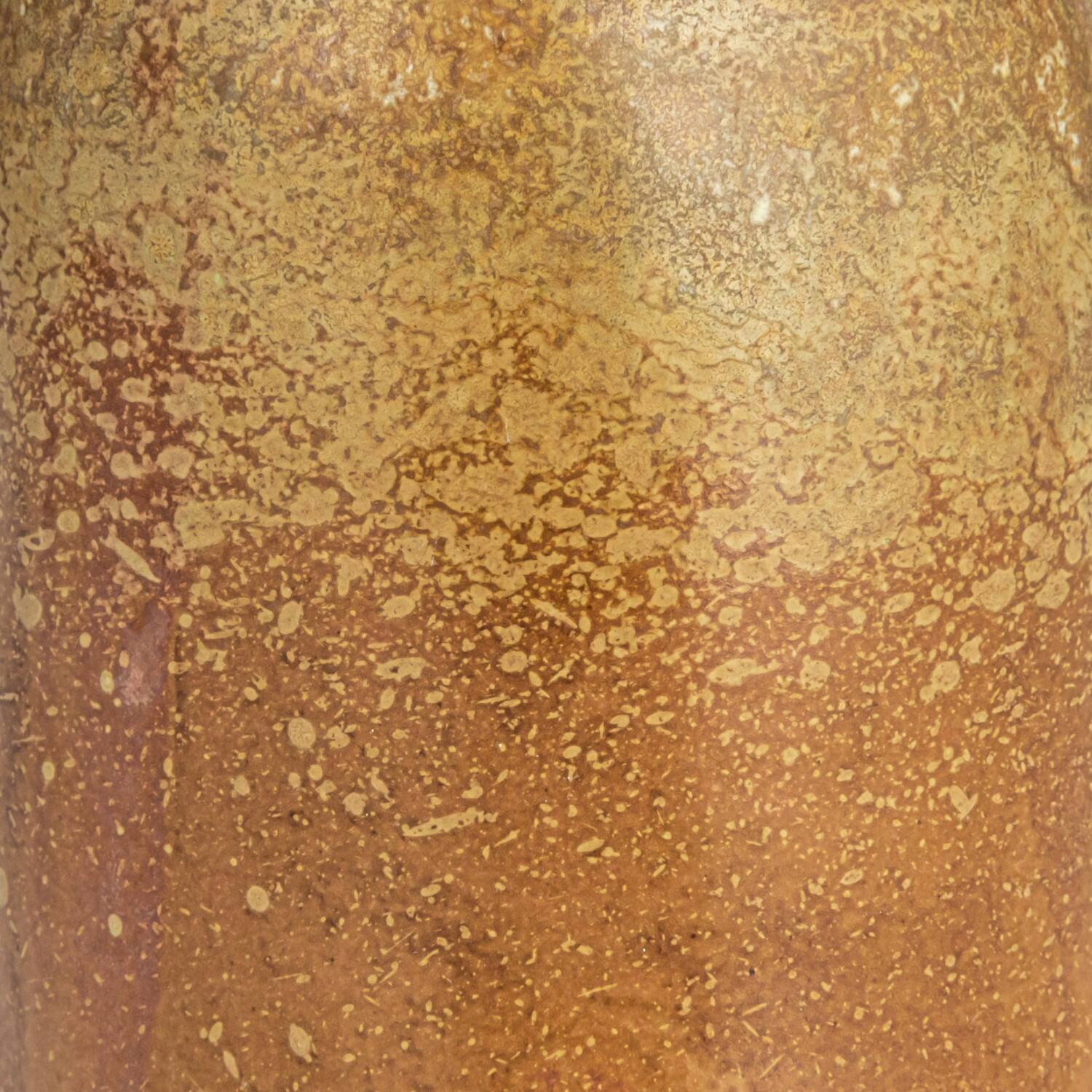 Hello Honey® 8.5" Brown Decorative Stoneware Hand with Reactive Glaze & Footed Base