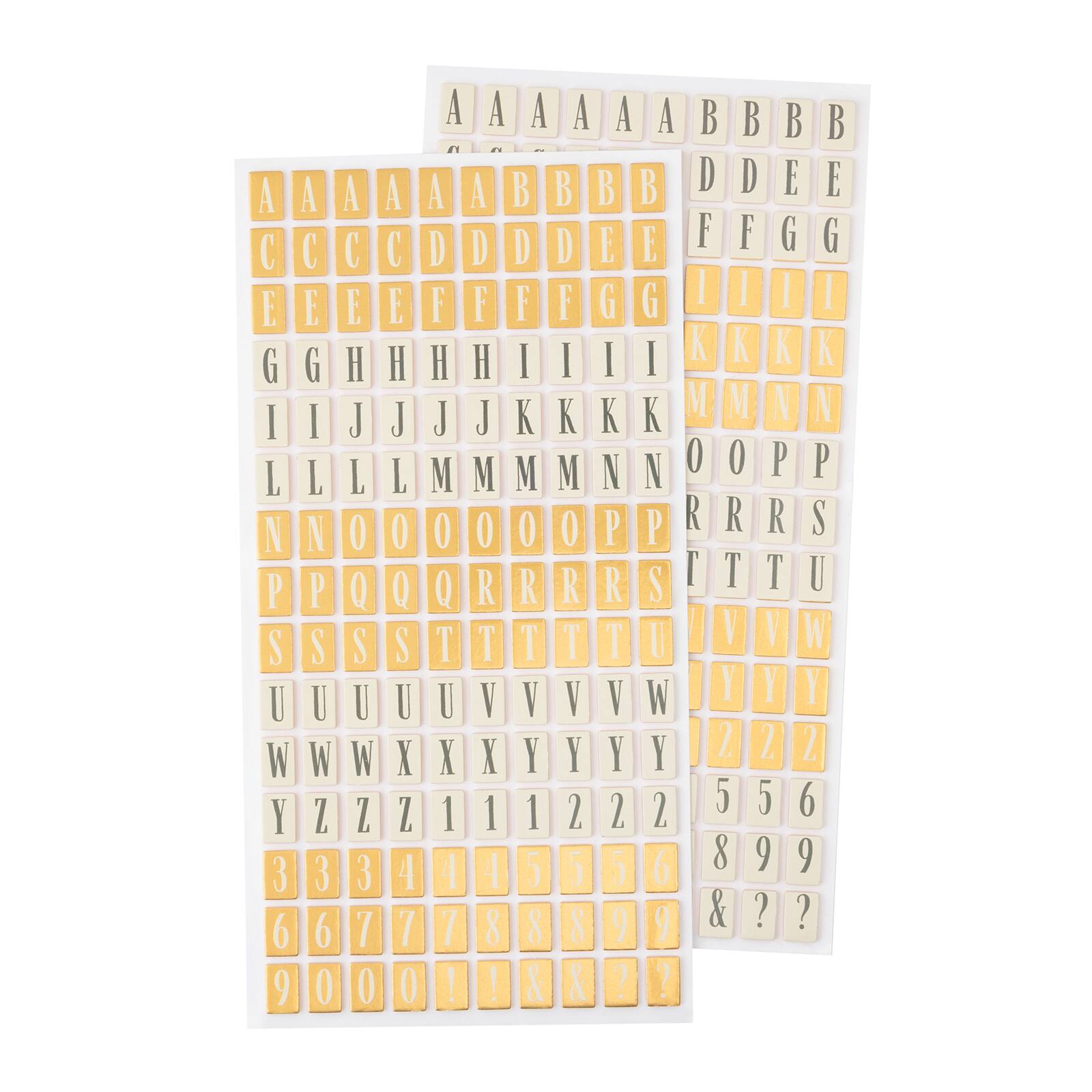 Thickers™ Inspired Foam & Cardstock Letter Stickers Michaels