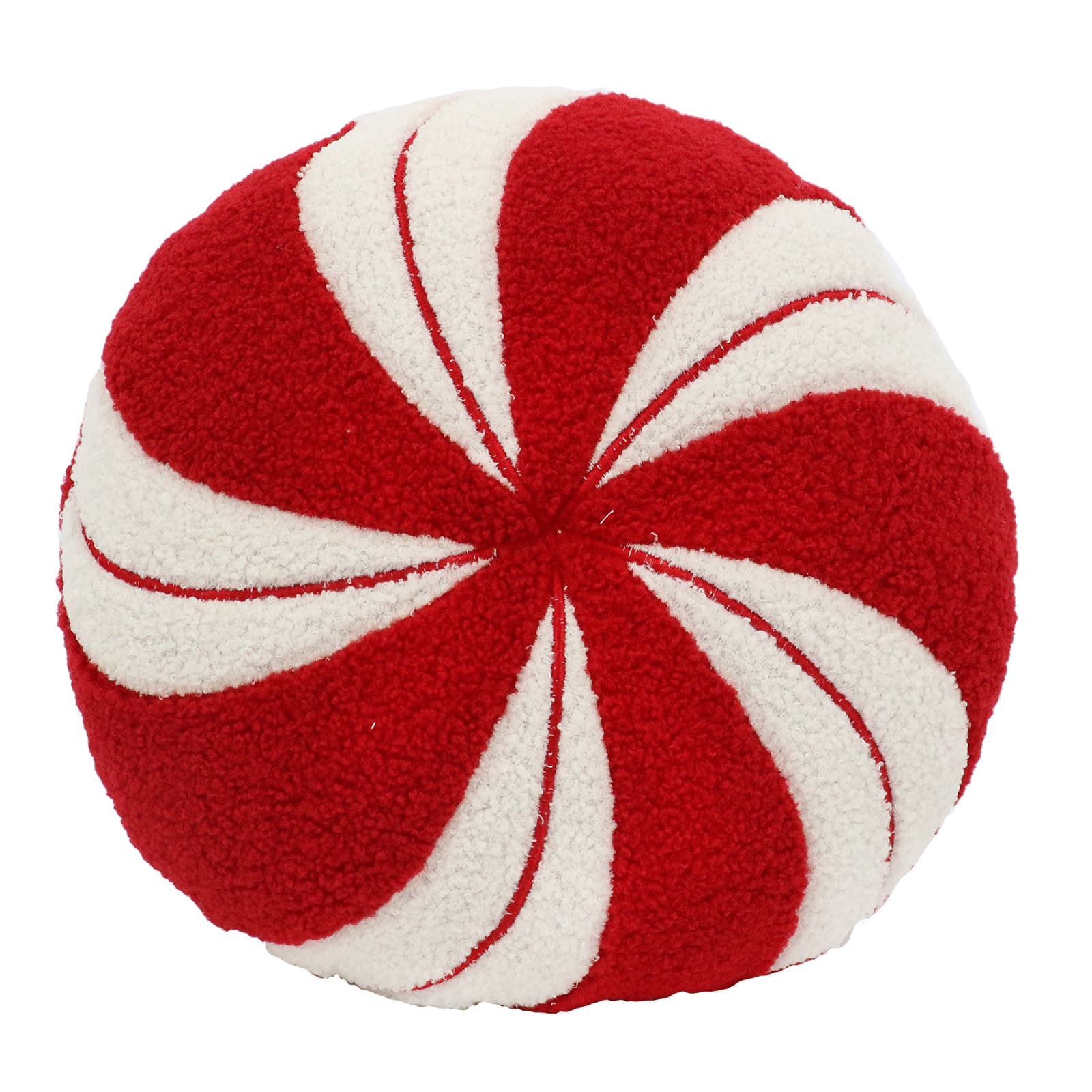 15&#x22; Red &#x26; White Peppermint Candy Throw Pillow by Ashland&#xAE;