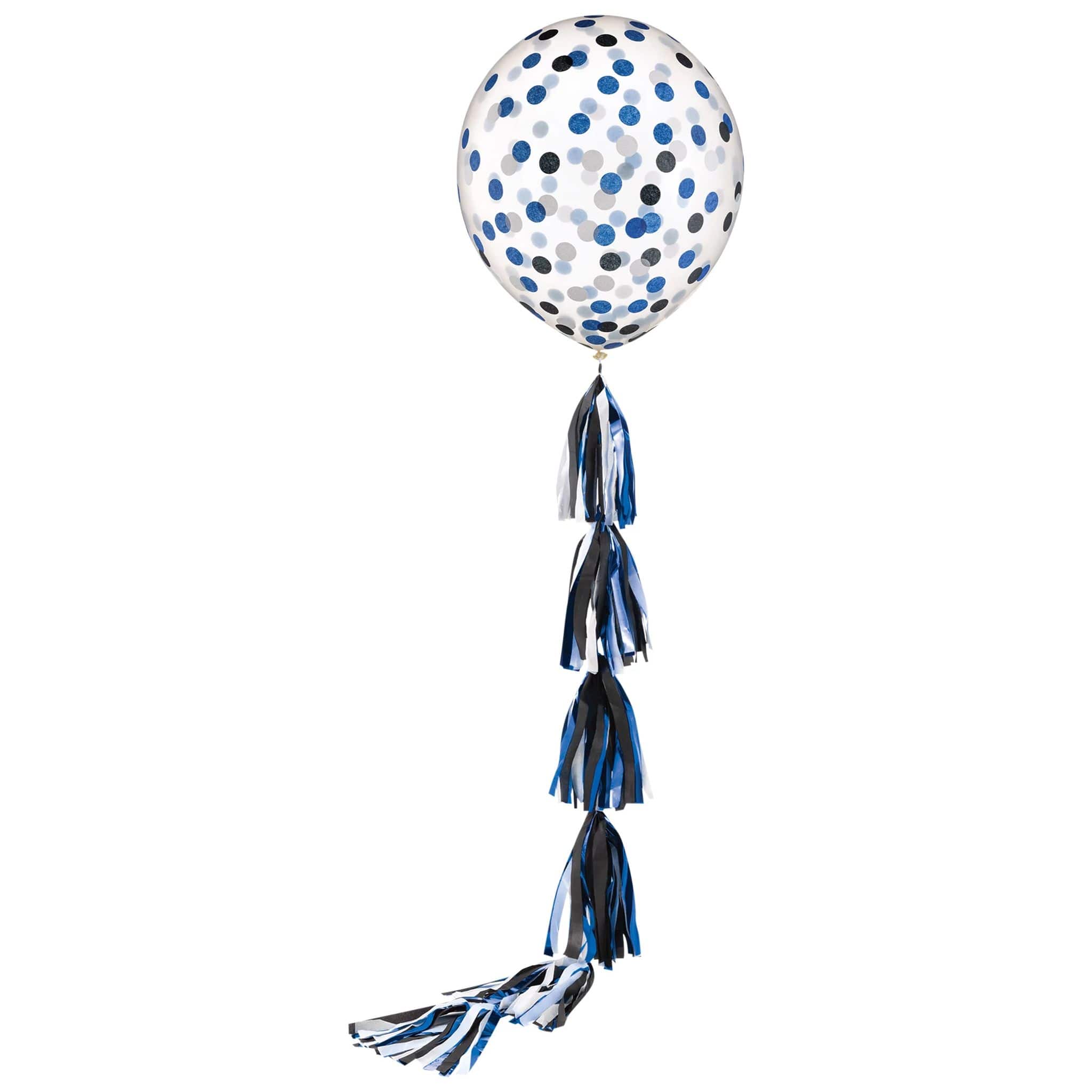 24&#x22; Confetti Latex Balloon with Tassel Tail