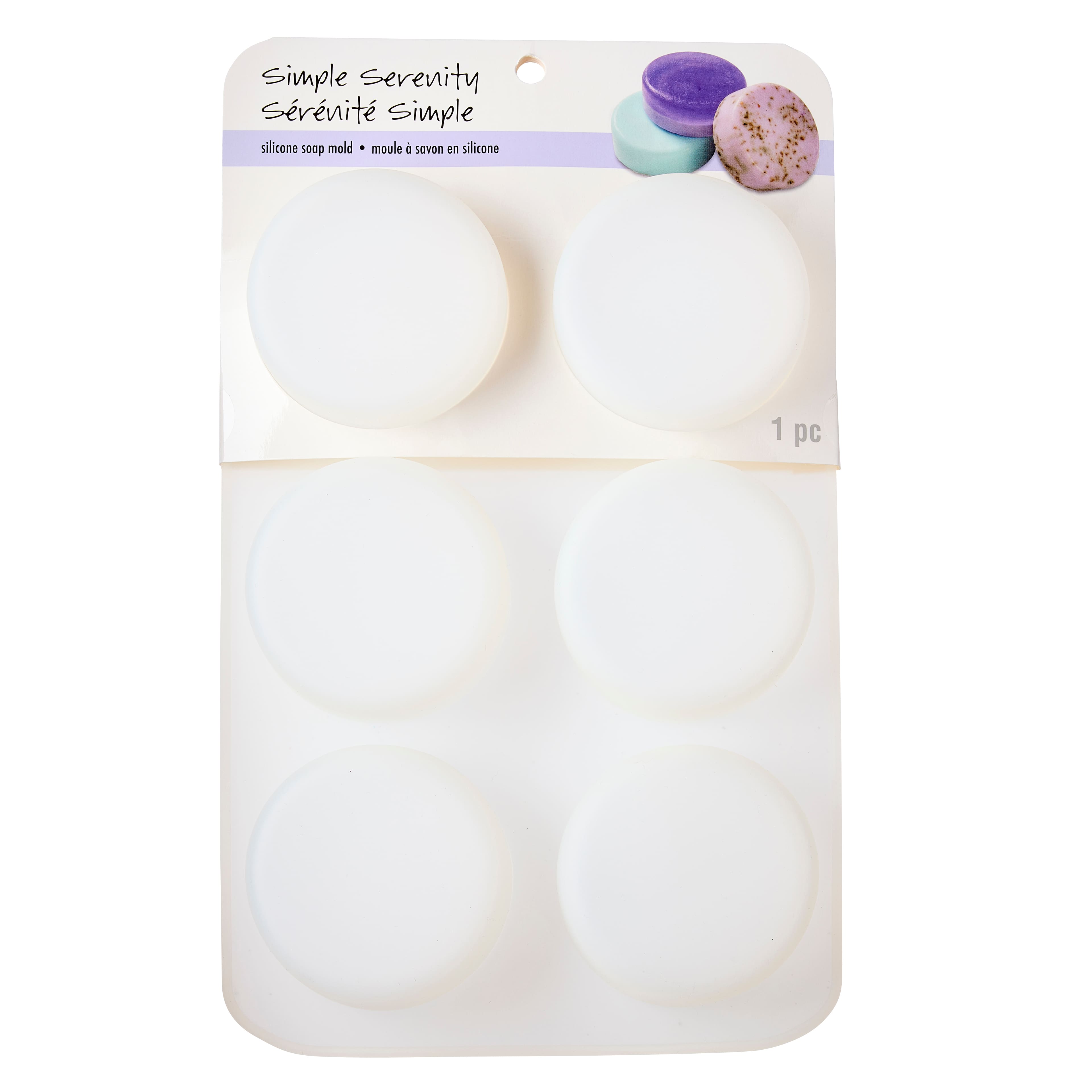 Moule pour savon en silicone rond Sérénité simple d’ArtMinds