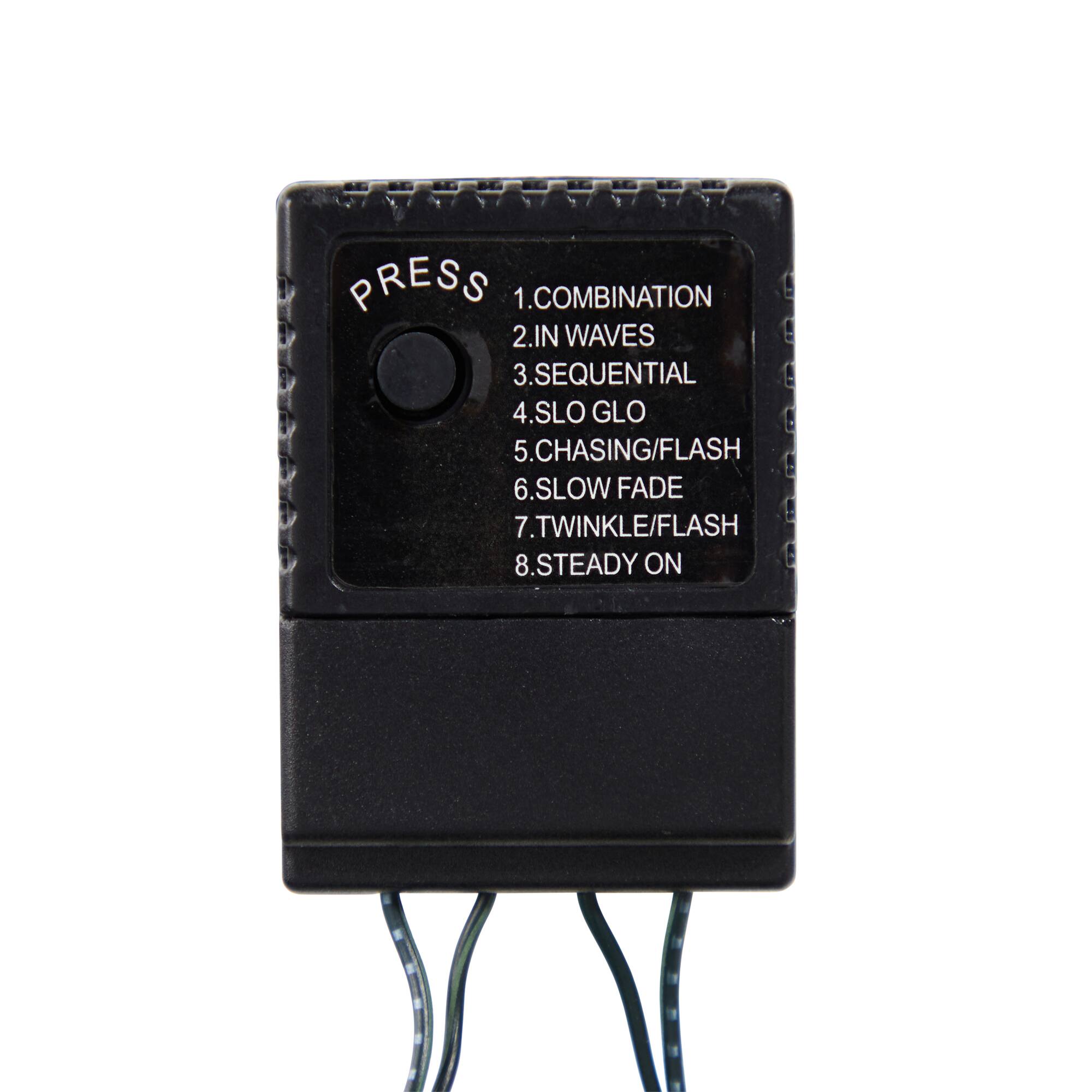 8ft. Pre-Lit Green Pine Artificial Christmas Tree, Clear LED Lights