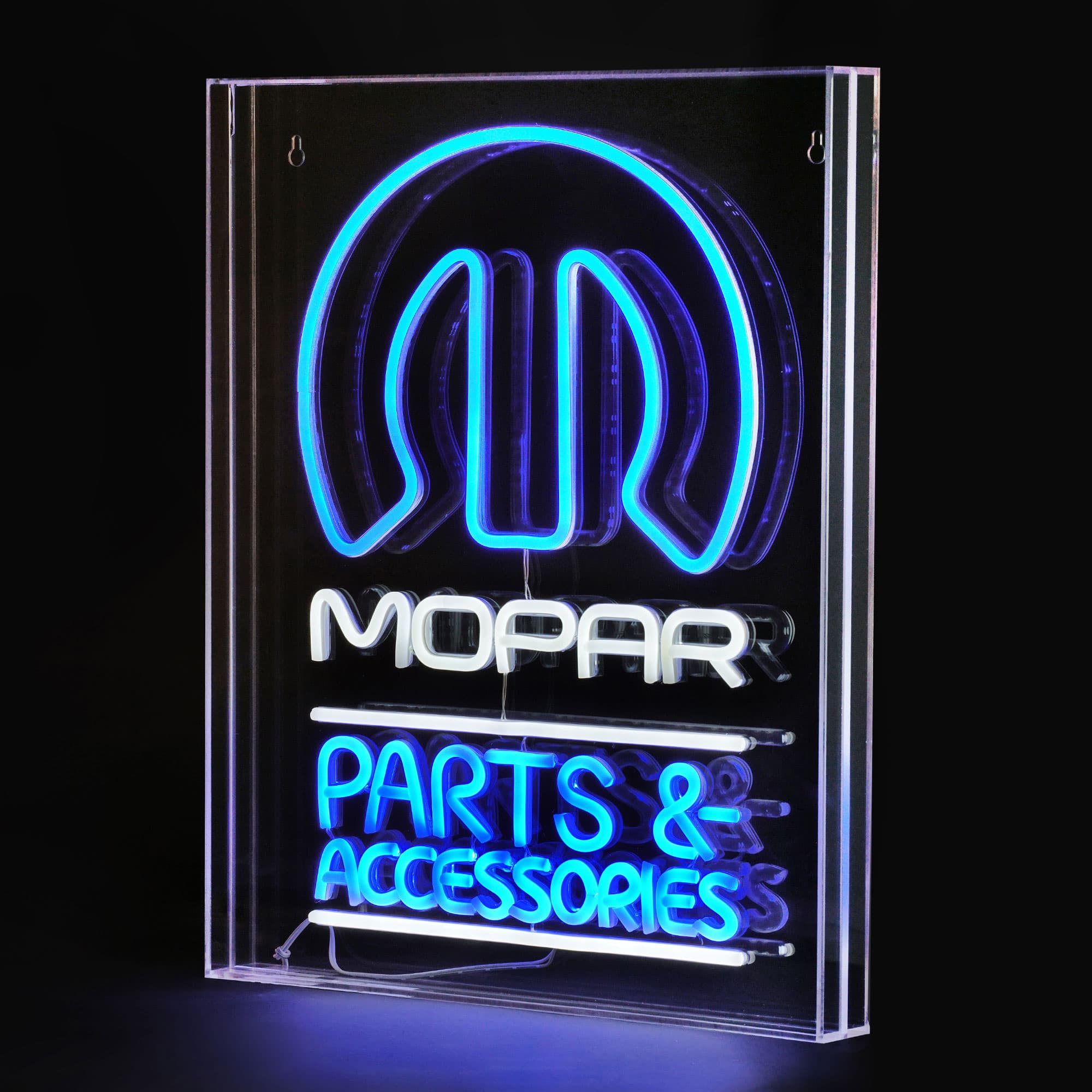 American Art D&#xE9;cor&#x2122; 20&#x22; Licensed Mopar Parts &#x26; Accessories Acrylic LED Wall D&#xE9;cor Sign