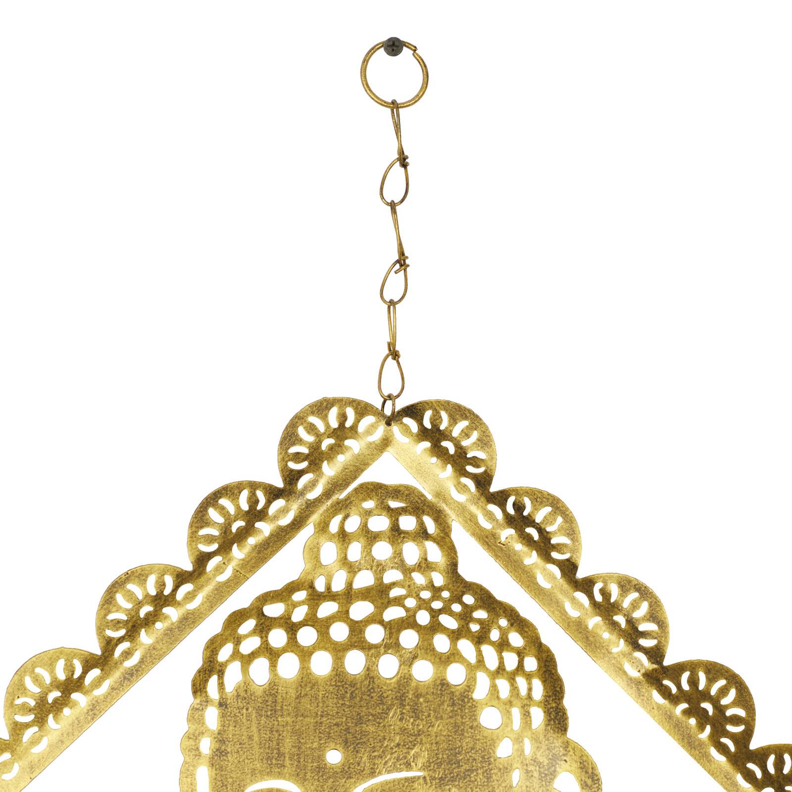 30" Gold Metal Buddha Eclectic Windchime