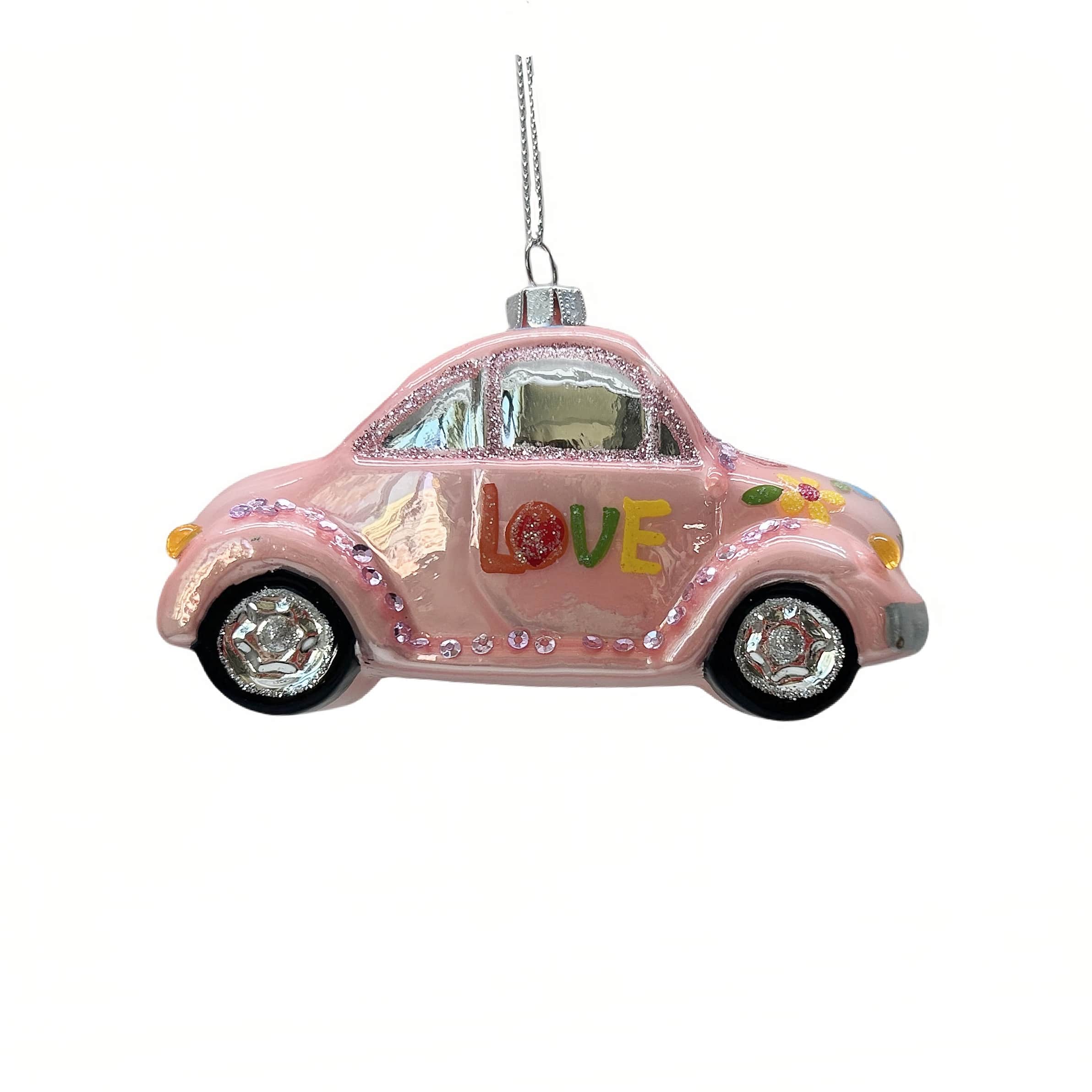 4.5&#x22; Pink Love Car Glass Ornament by Ashland&#xAE;