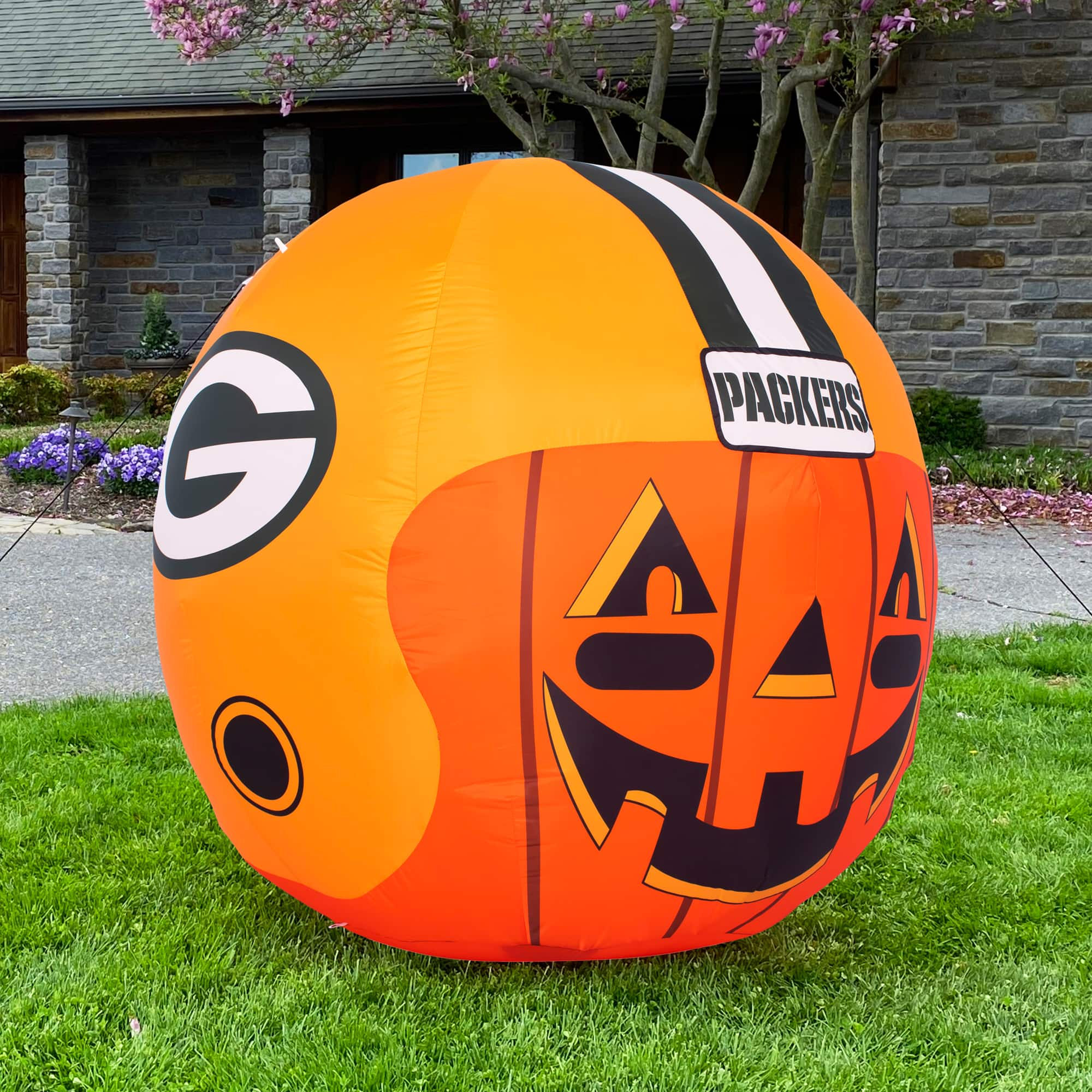 Fabrique NFL GREENBAY PACKERS Team Inflatable Helmet 4 ft., 4 ft Tall,  Yellow