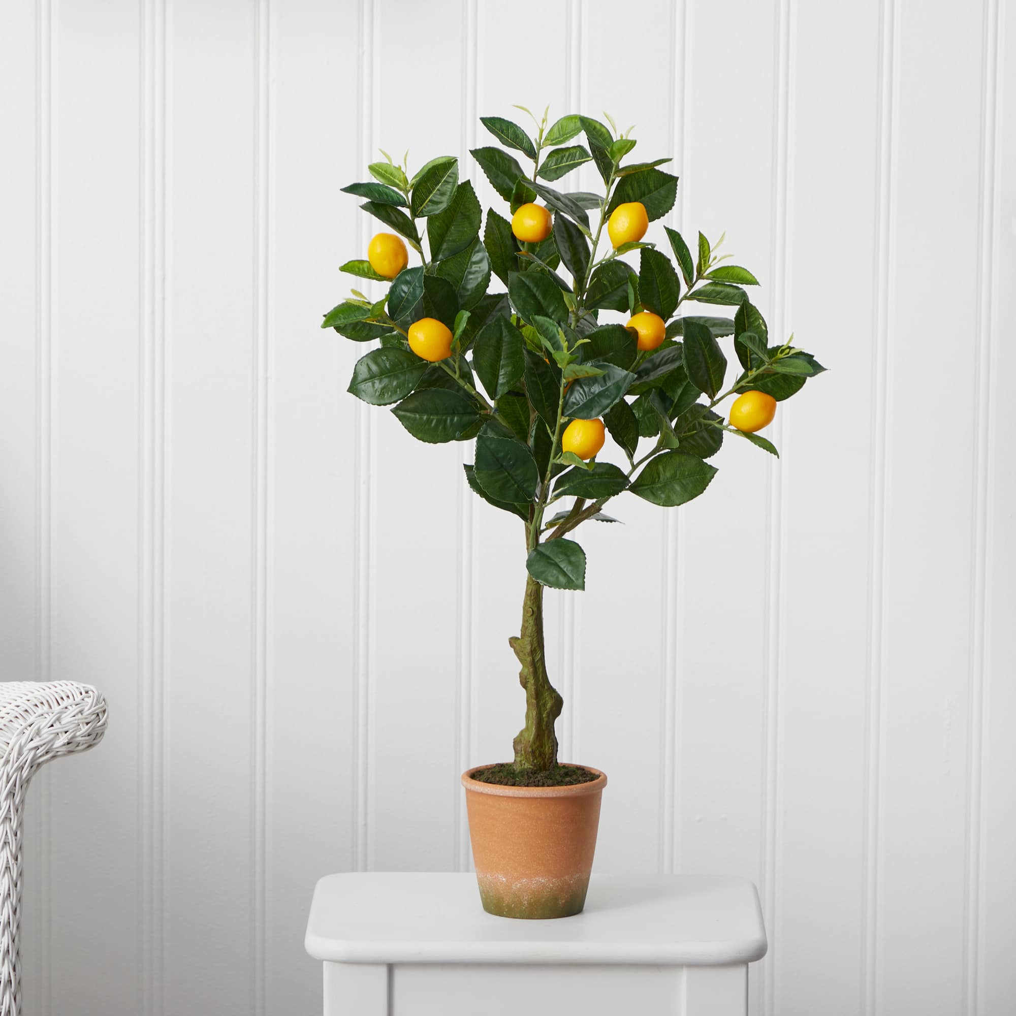 28&#x27;&#x27; Potted Lemon Artificial Tree