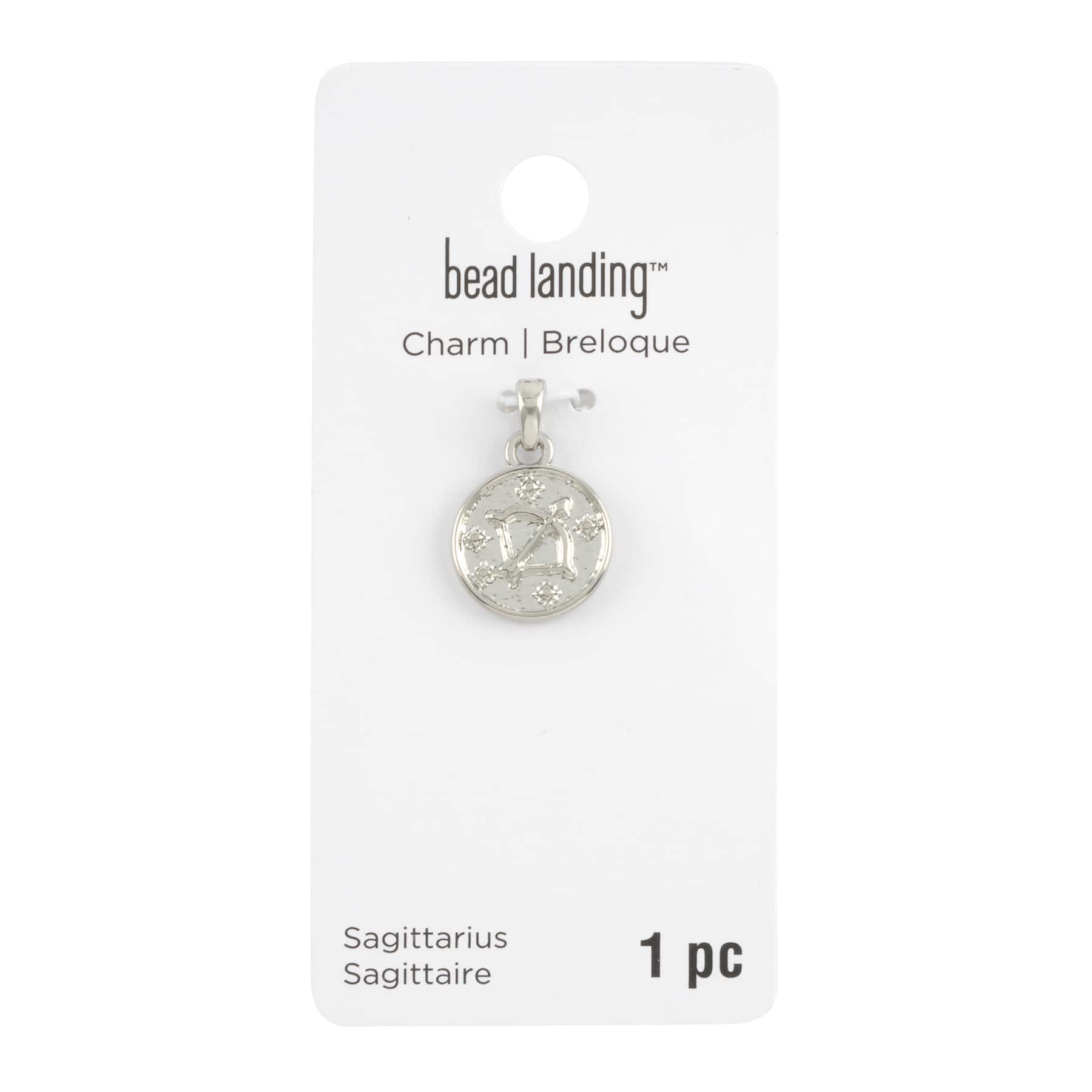 12 Pack: Metal Zodiac Coin Charm by Bead Landing™