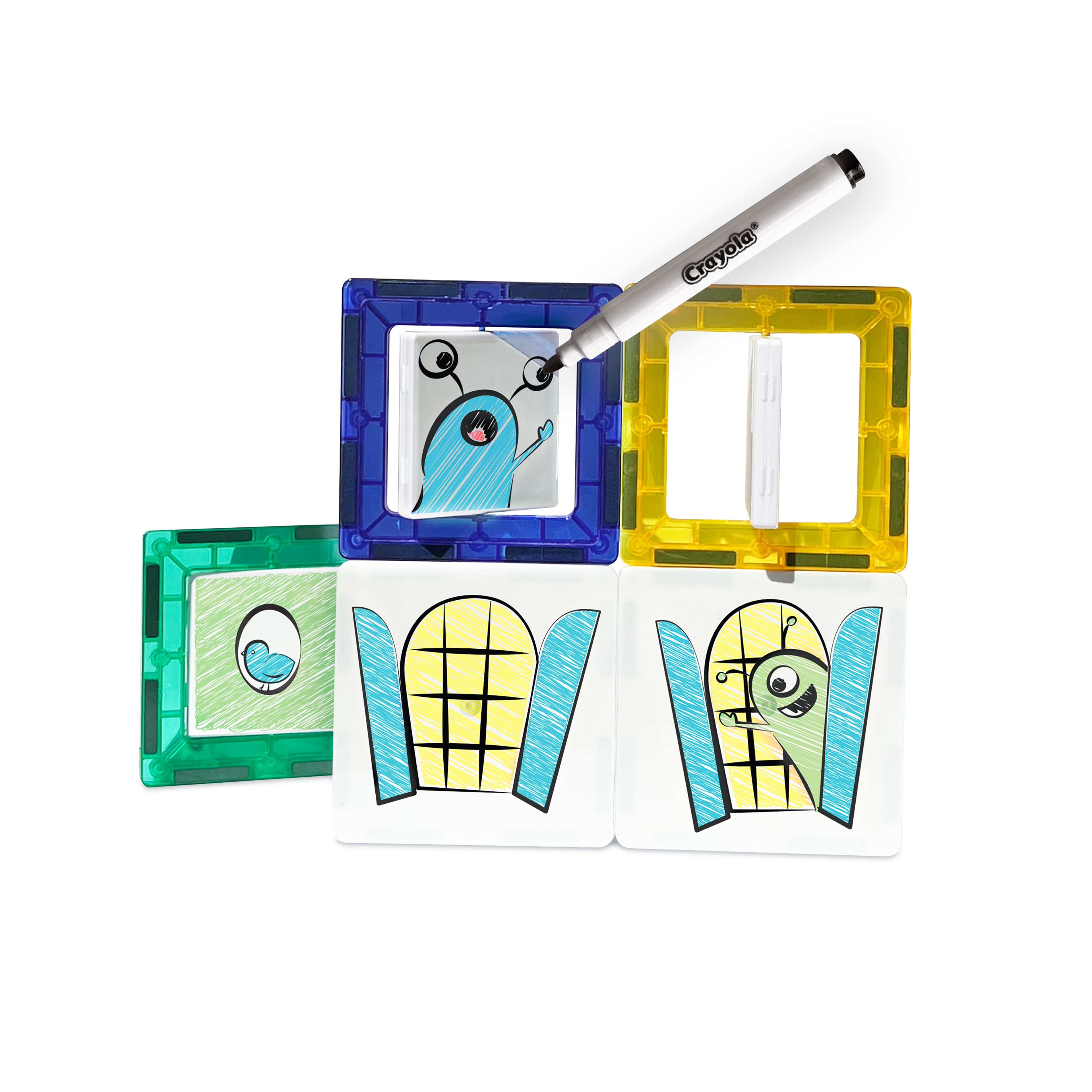 Crayola® Doodle Tiles Magnetic Building Kit