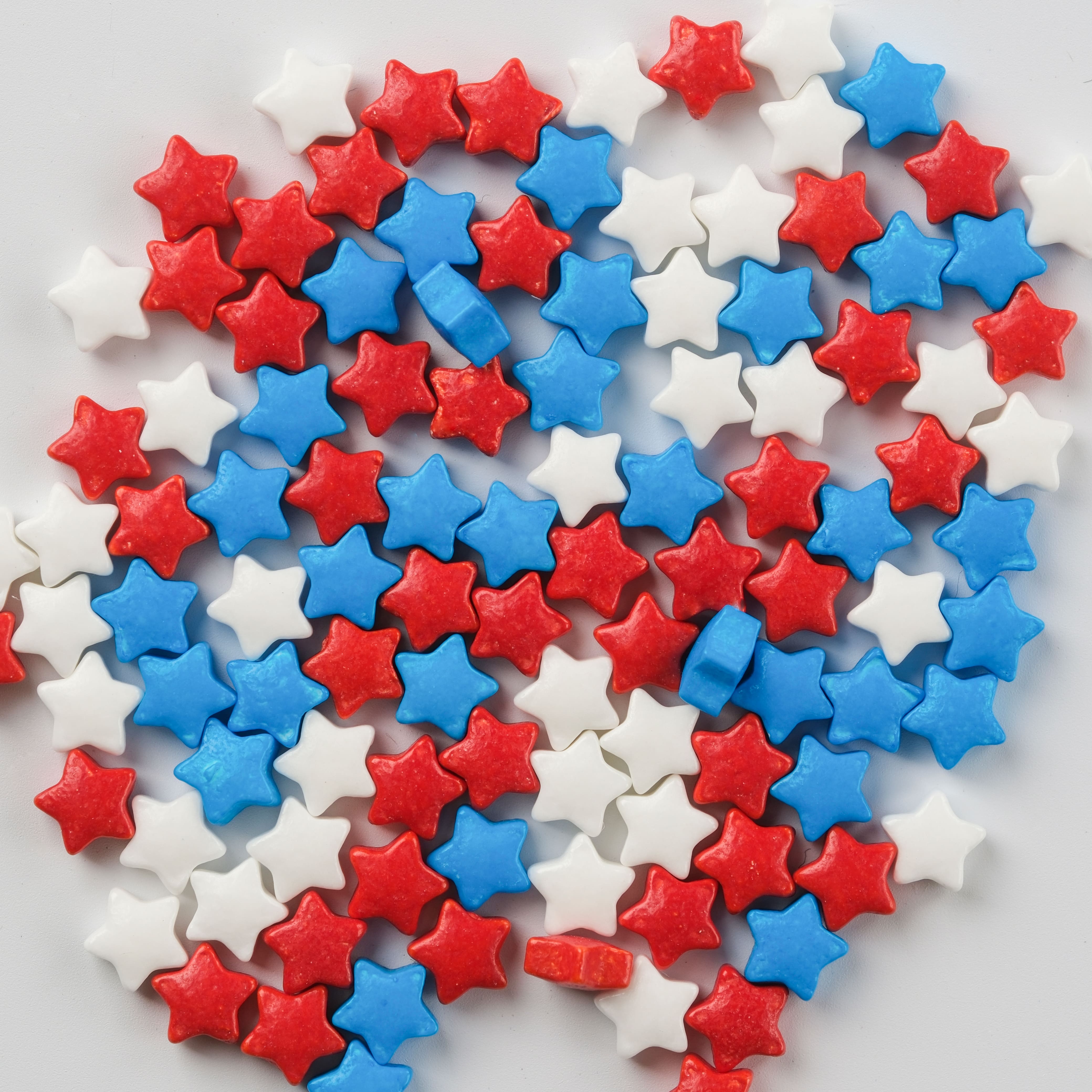 PME Cake Sweet Street&#xAE; Red, White &#x26; Blue Stars Sprinkles