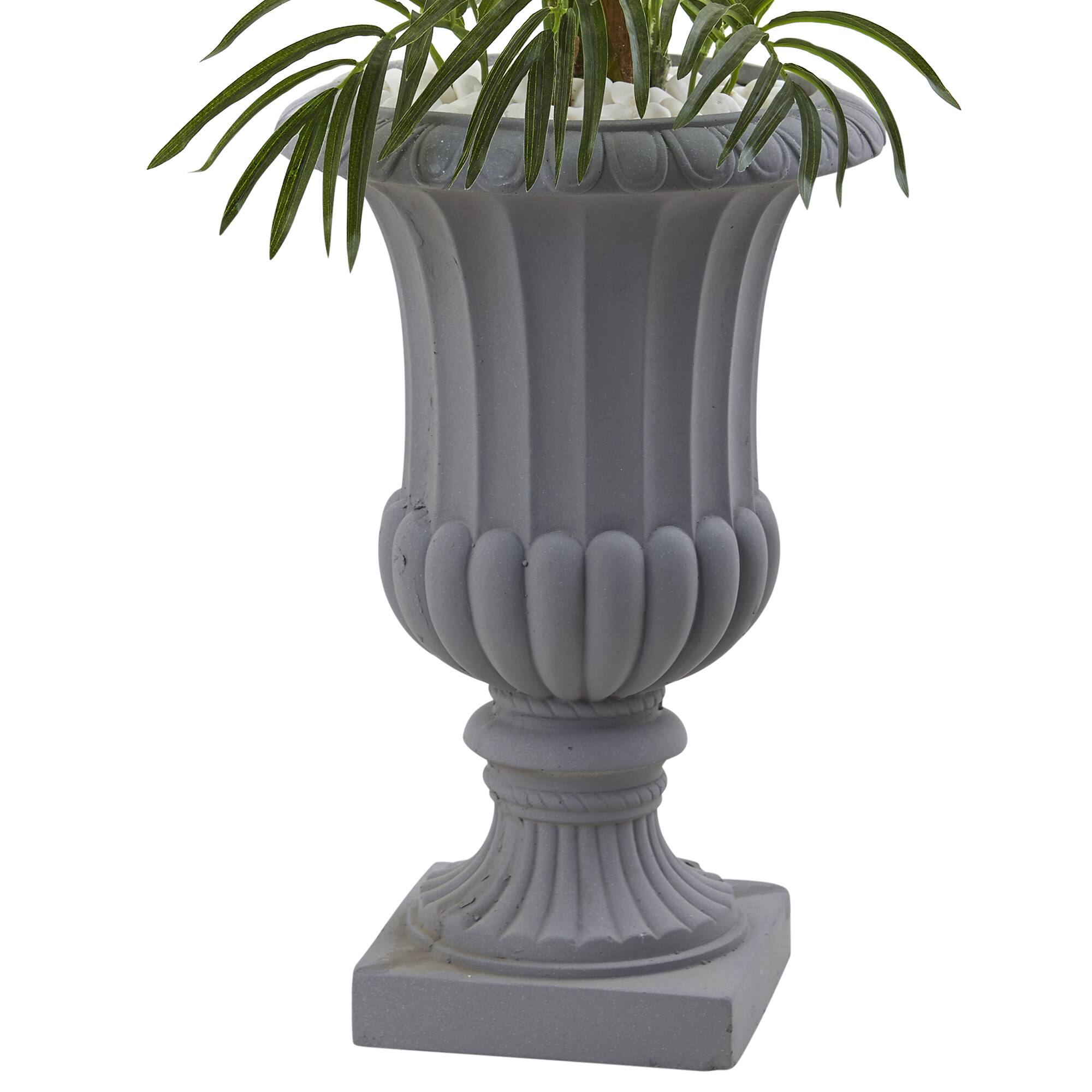 3.5ft. Areca Palm Tree in Gray Urn