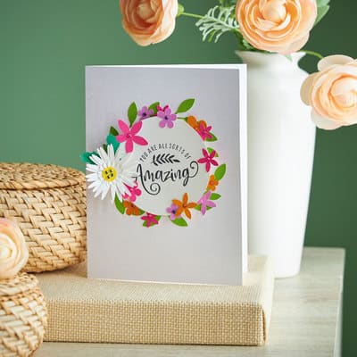 Paper Flowers Mother's Day Card