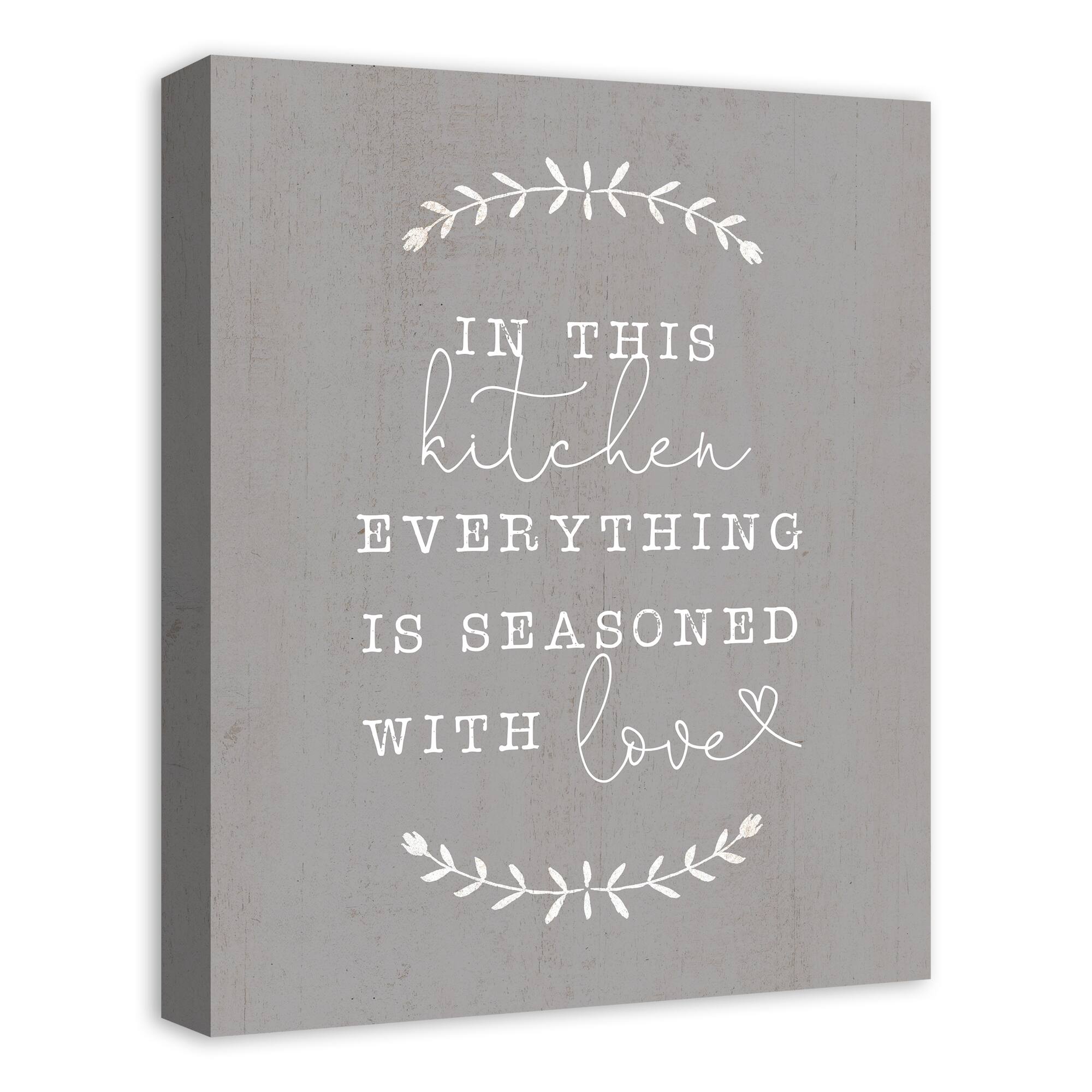 Seasoned With Love 16" x 20" Canvas Wall Art