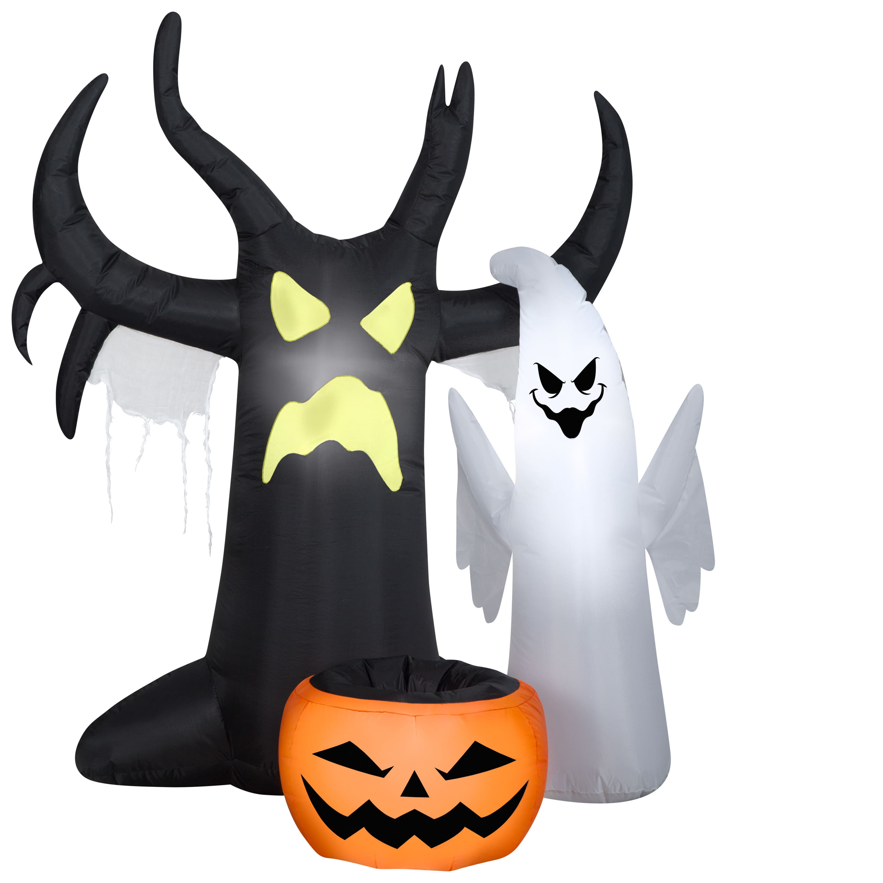 5ft. Airblown&#xAE; Inflatable Ghost &#x26; Tree with Candy Bowl
