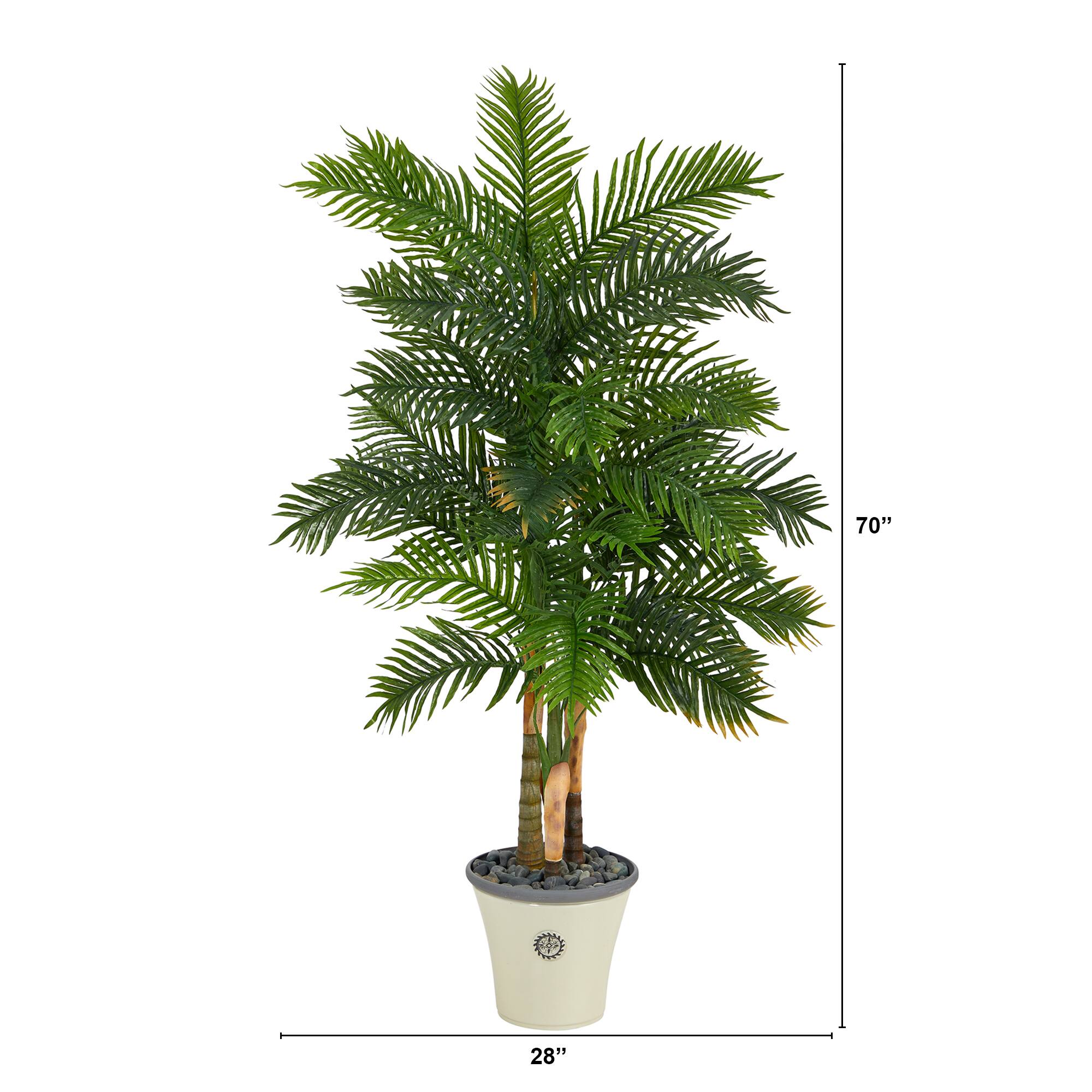 6ft. Areca Palm Tree in Decorative Planter