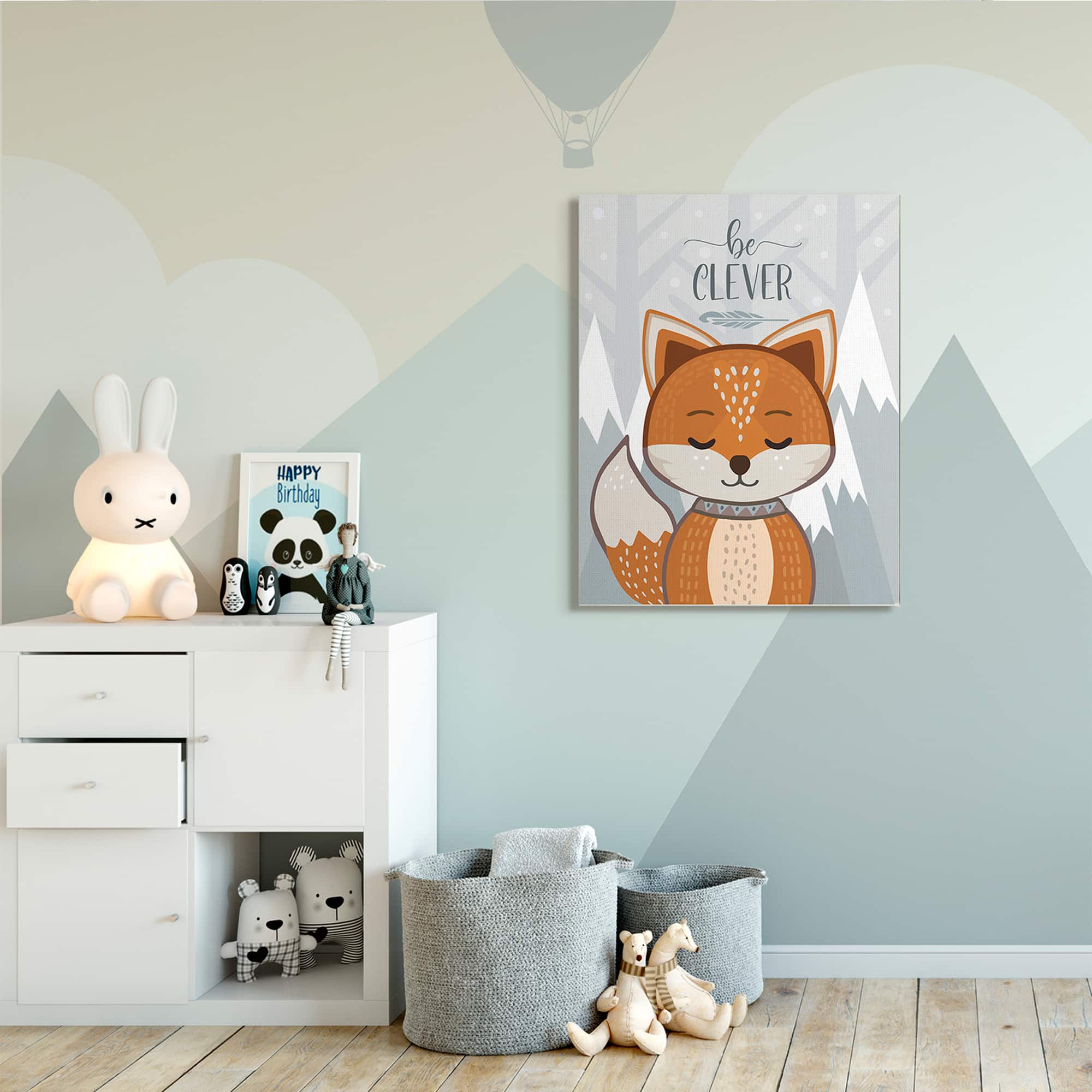 Stupell Industries Be Clever Fox Canvas Wall Art