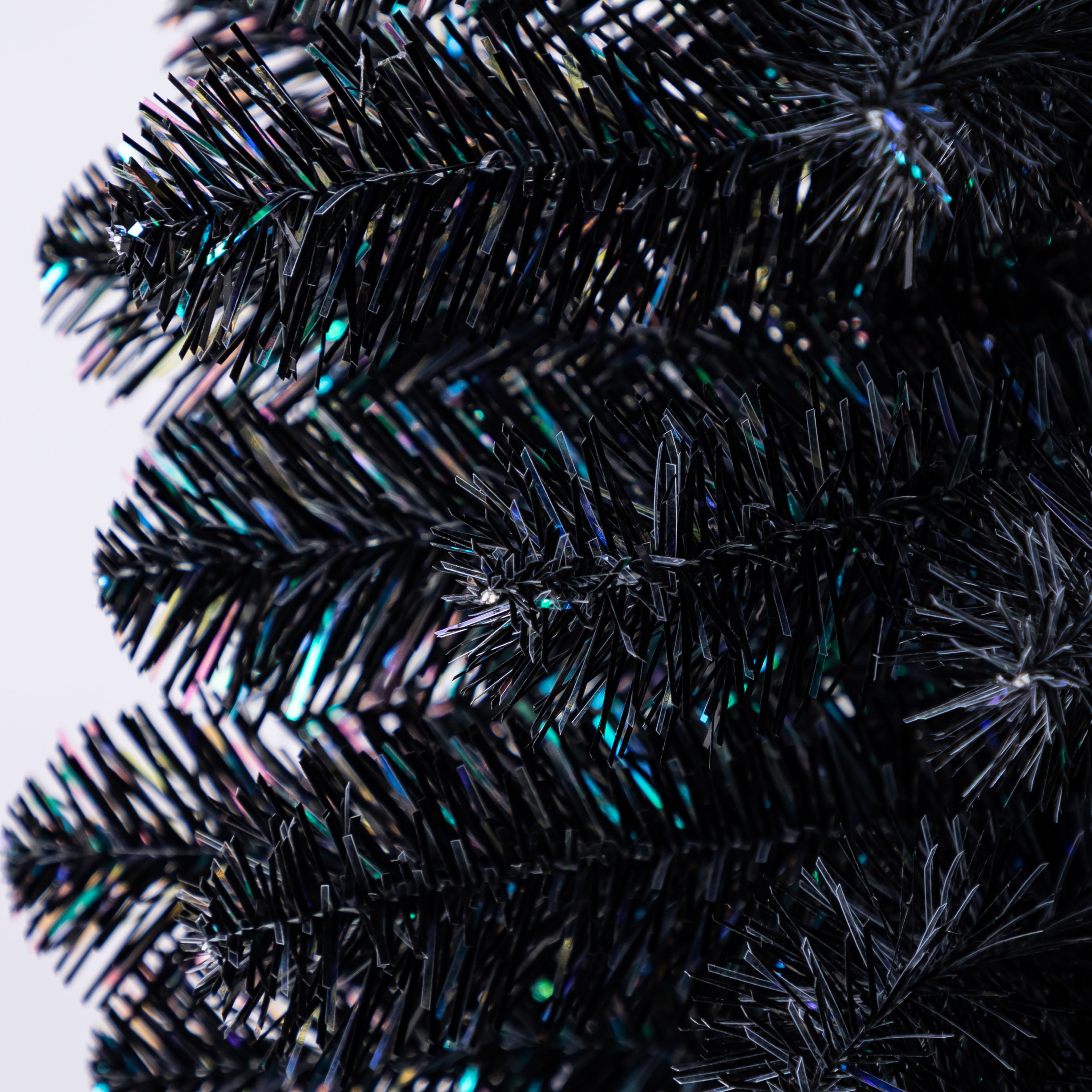 6ft. Unlit Black Sparkle Artificial Christmas Tree by Ashland&#xAE;