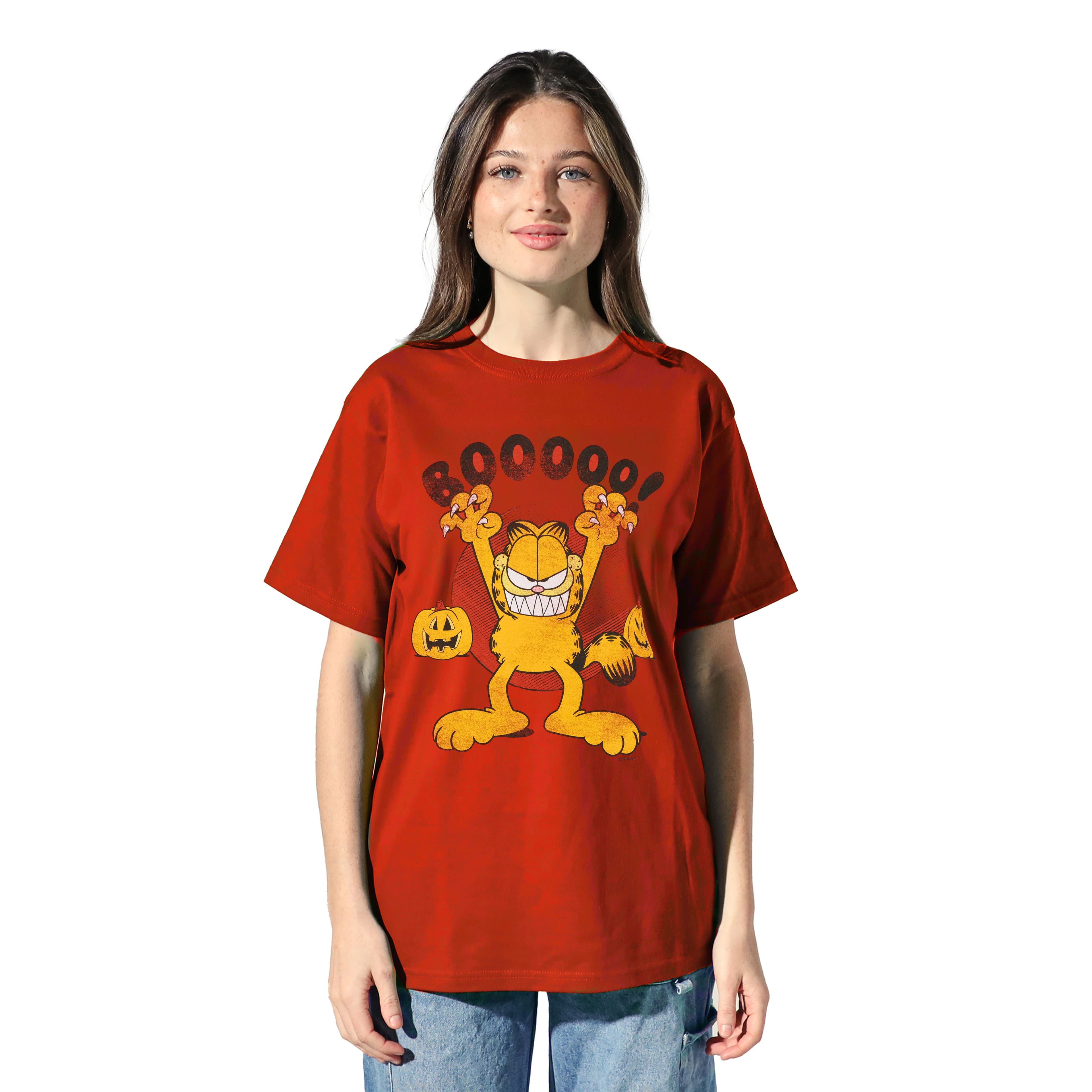 Garfield™ Orange Booooo! Adult Crew Neck T-Shirt