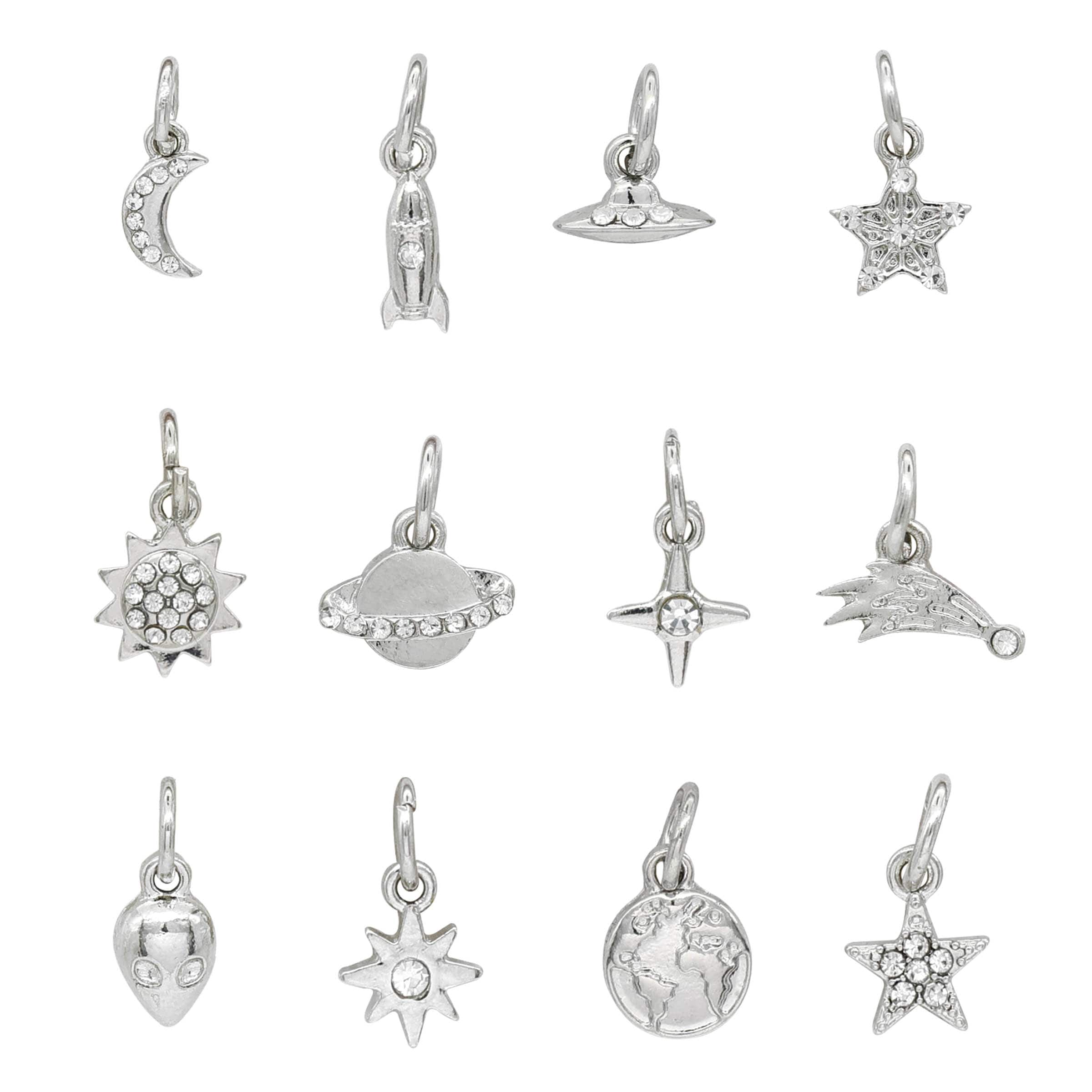 Silver Outer Space Charms by Bead Landing&#x2122;