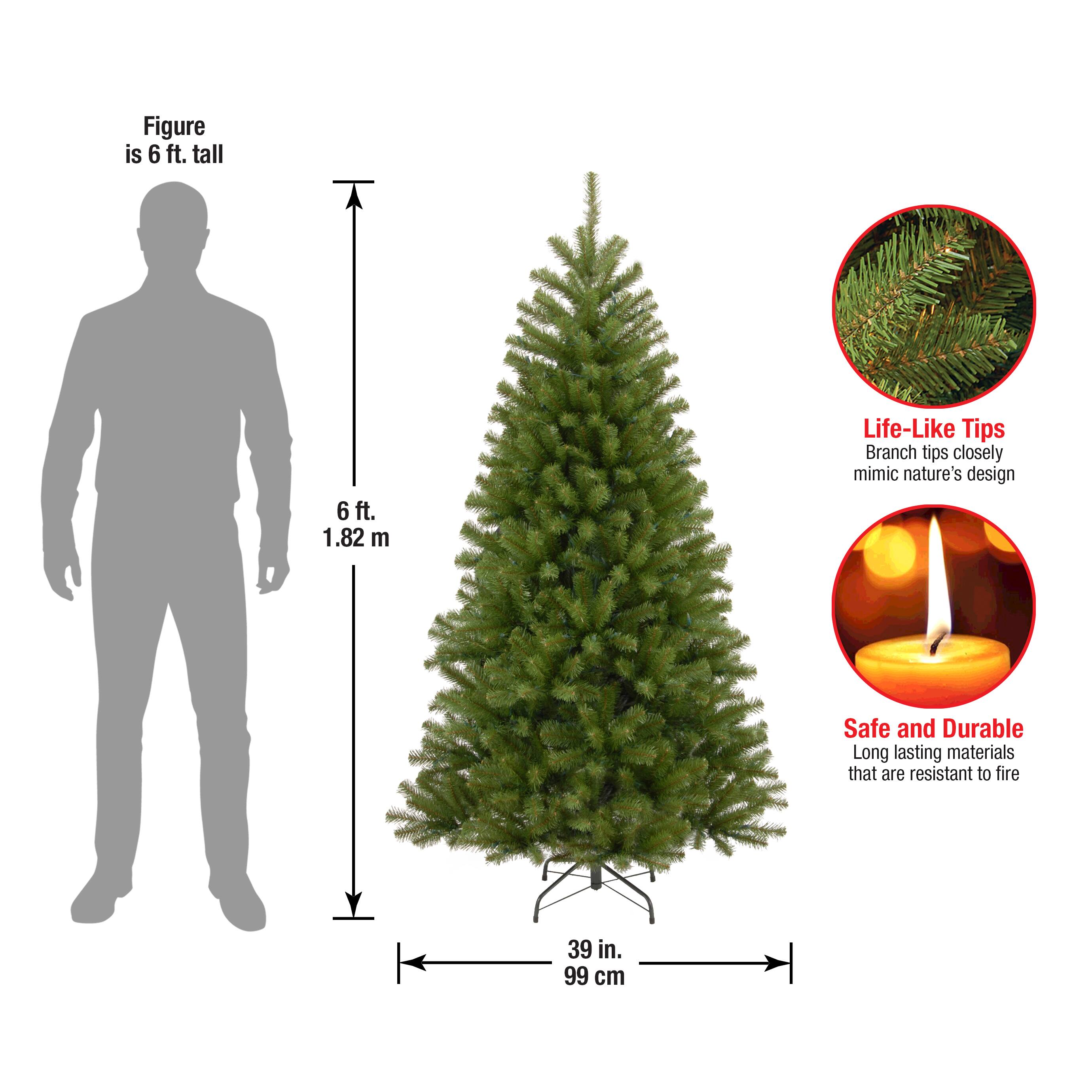 6ft. Unlit North Valley™ Spruce Medium Artificial Christmas Tree