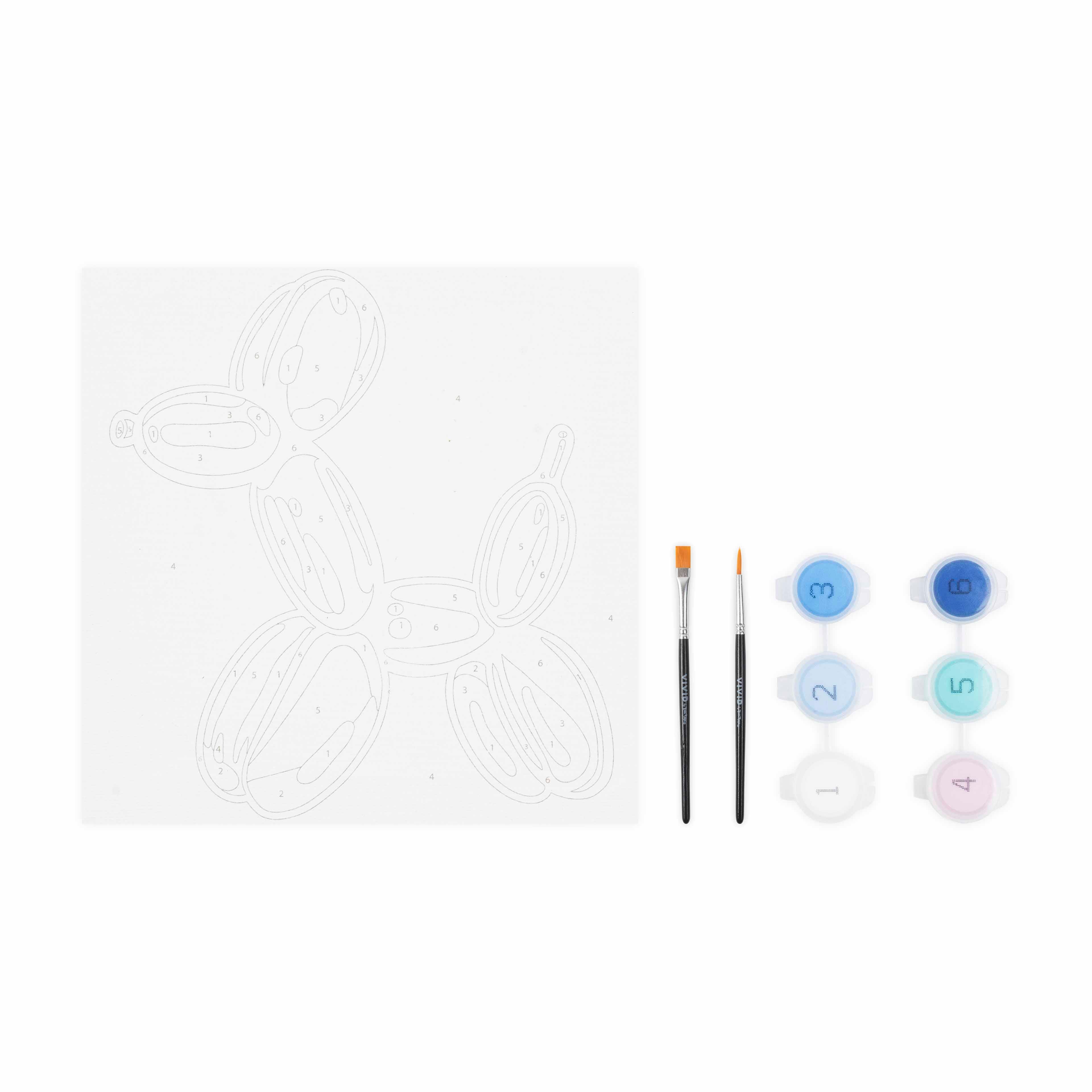 VIVID by Brea Reese&#xAE; Balloon Dog Acrylic Paint-by-Number Kit
