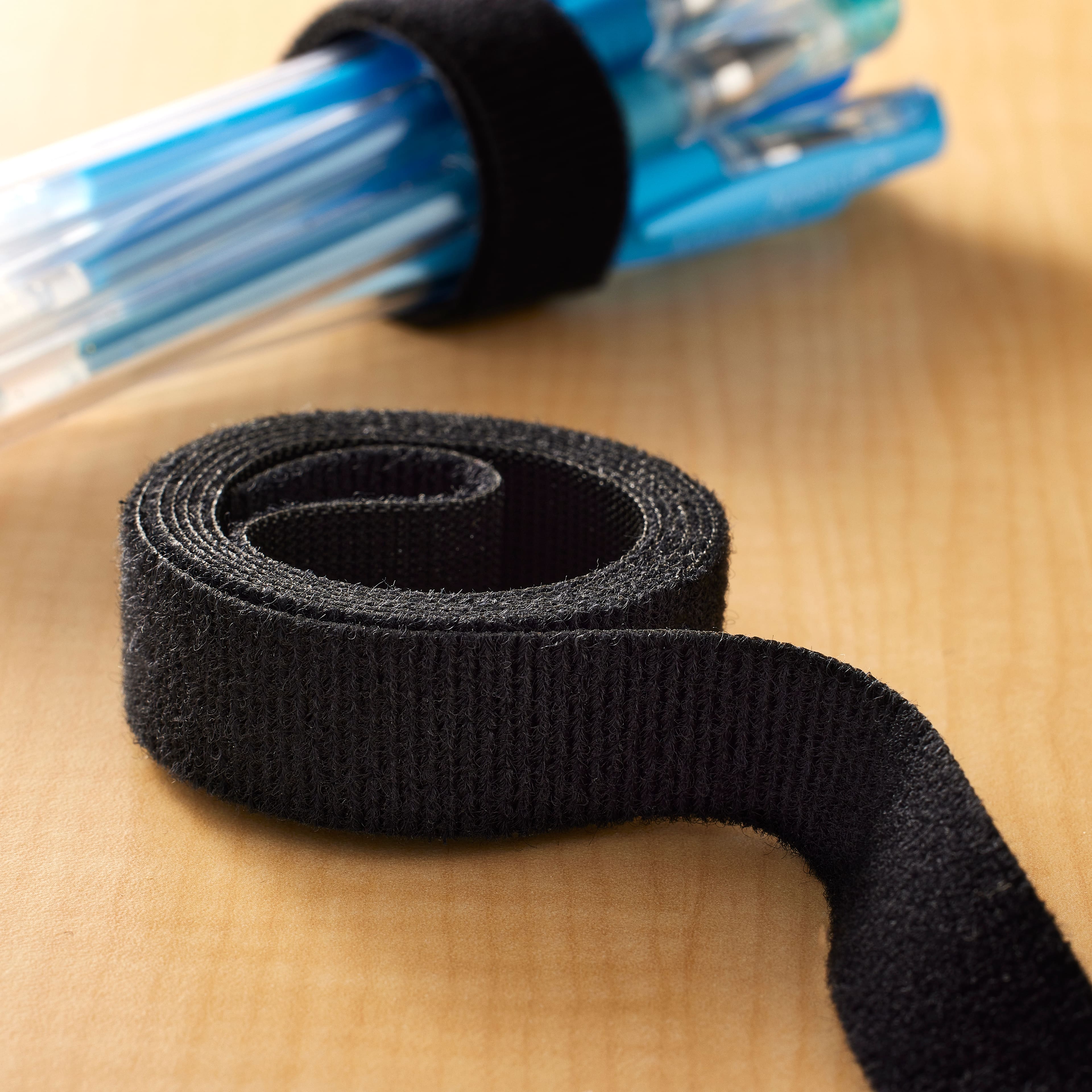 VELCRO® Brand ONE-WRAP® Black Roll, 4ft.