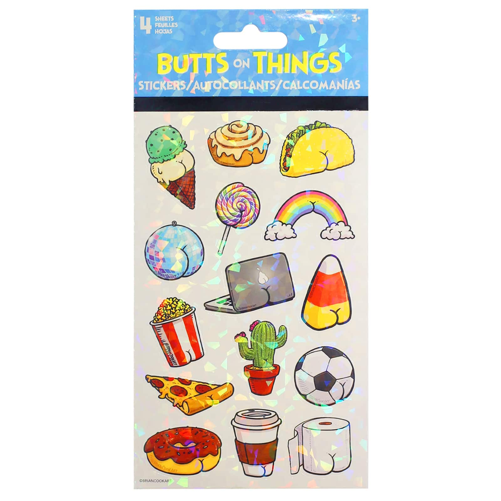 Butts on Things Stickers