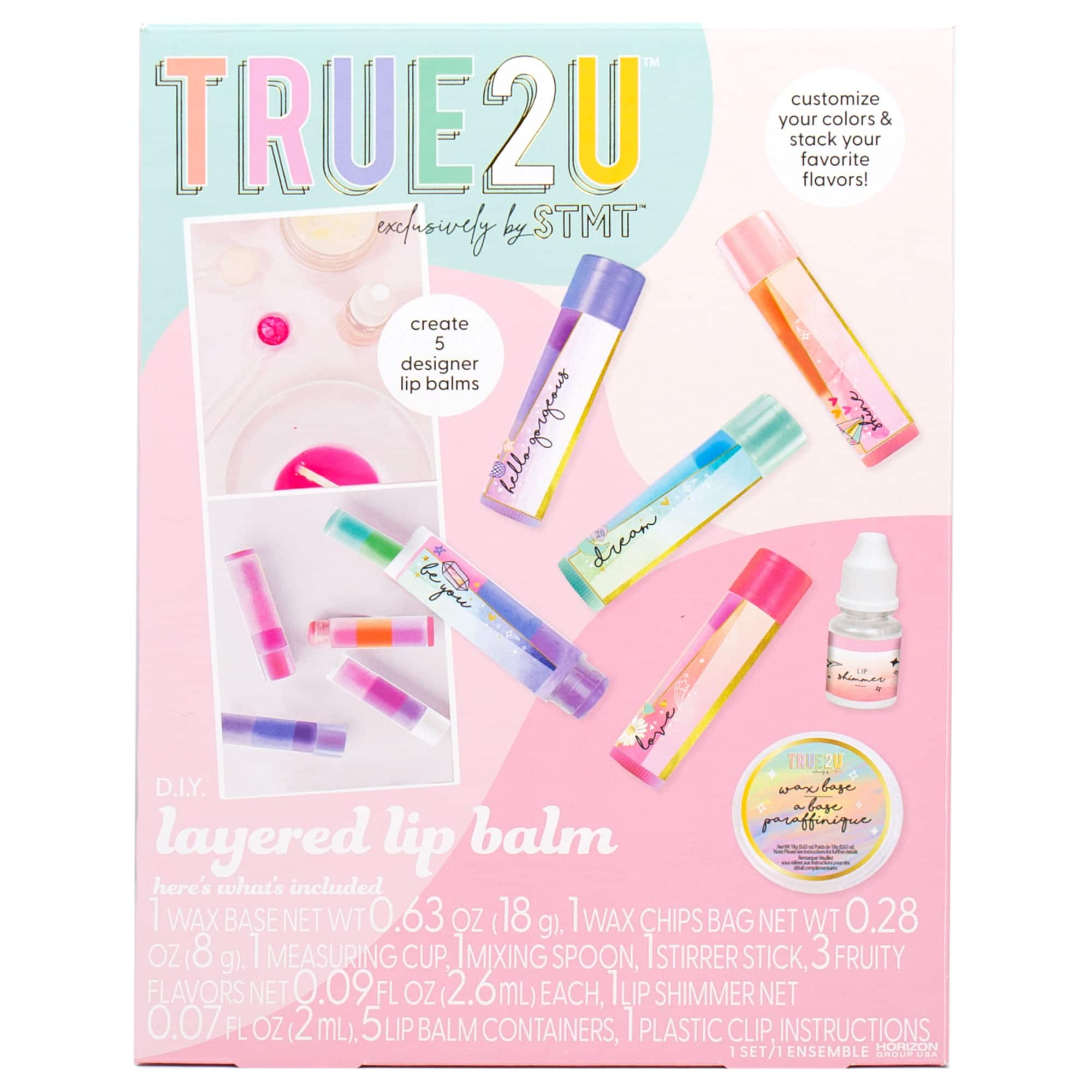 8 Pack: True2U Layered Lip Balm Kit