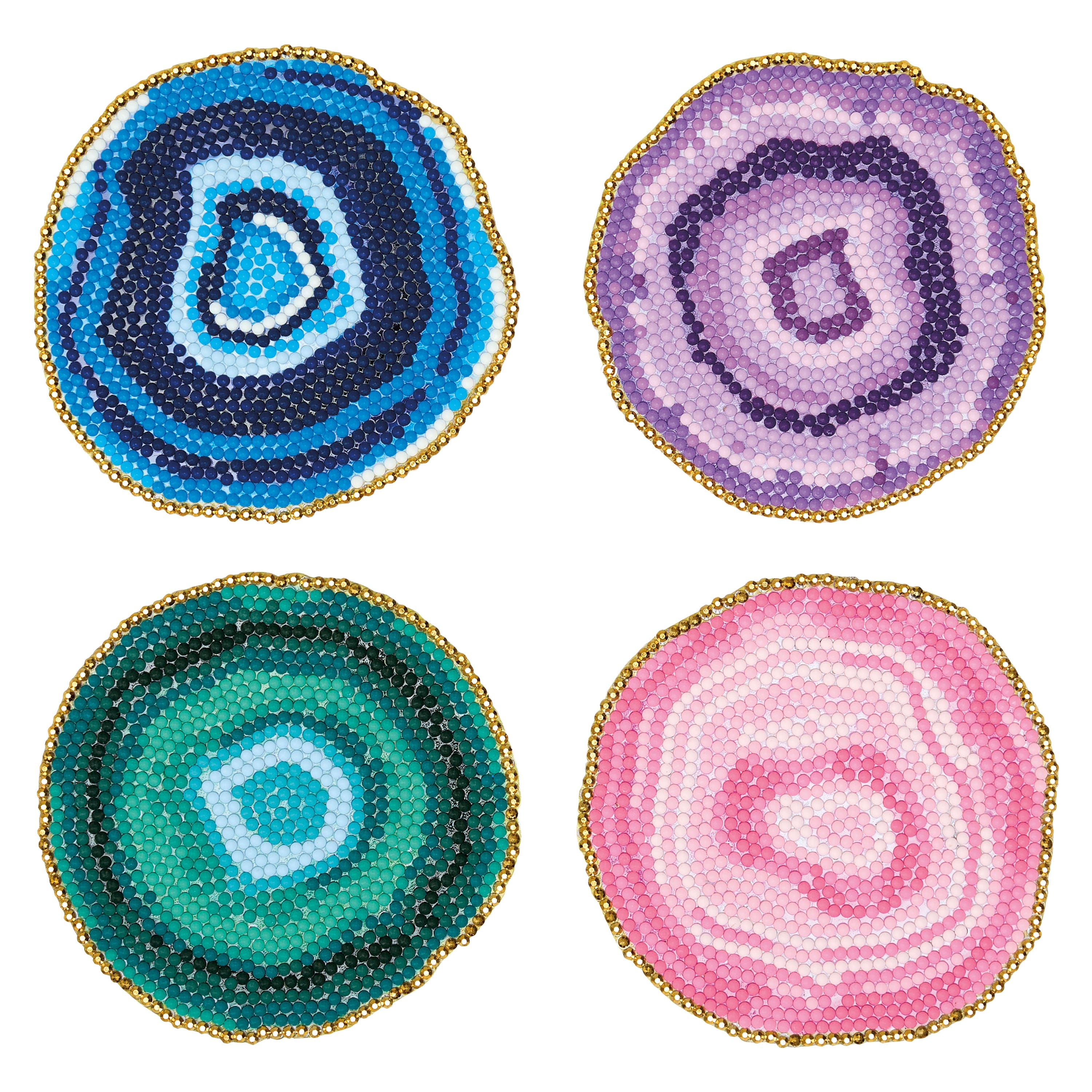 Geodes Diamond Art Coaster Kit by Make Market®