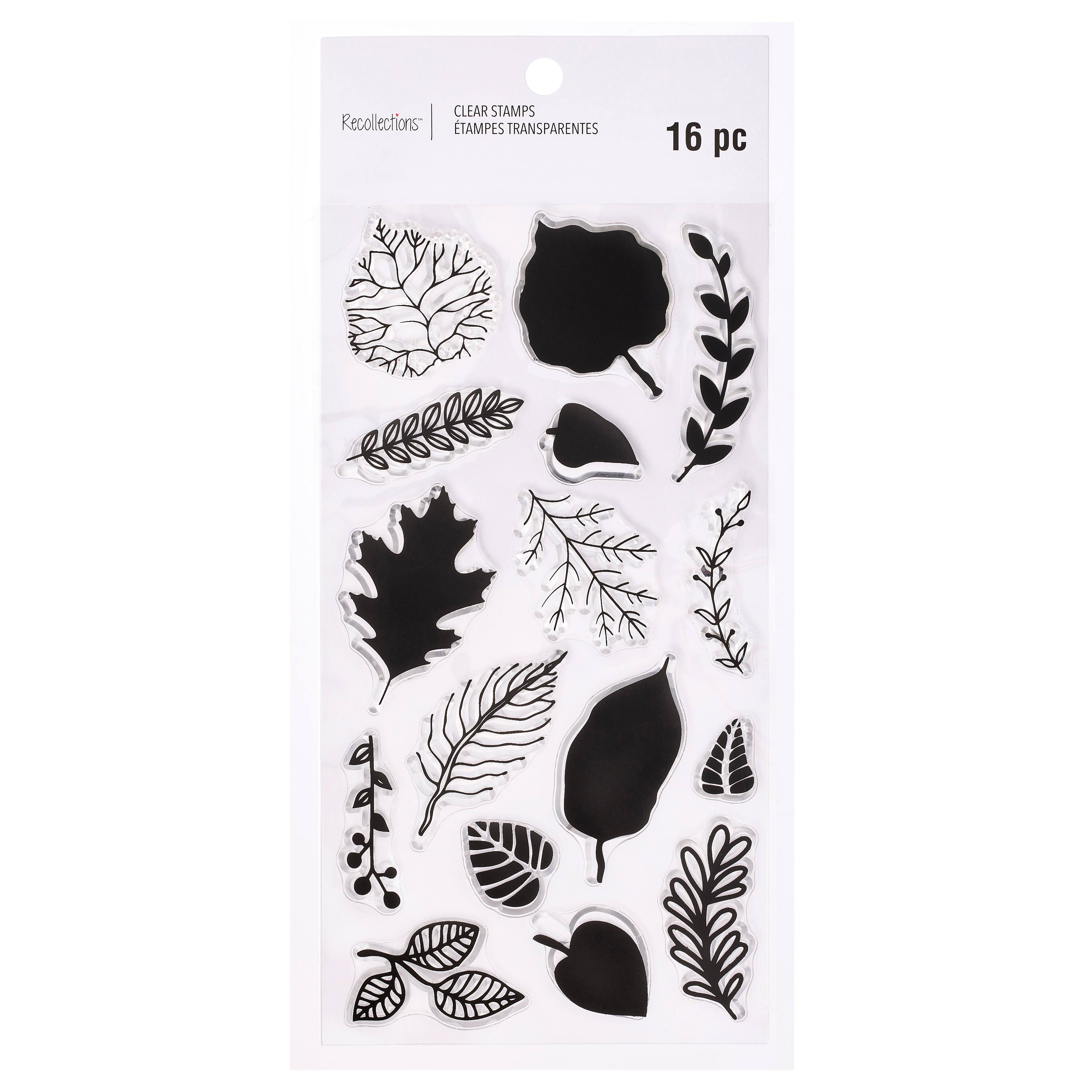 6 Pack: Leaves Clear Stamp Set by Recollections&#x2122;