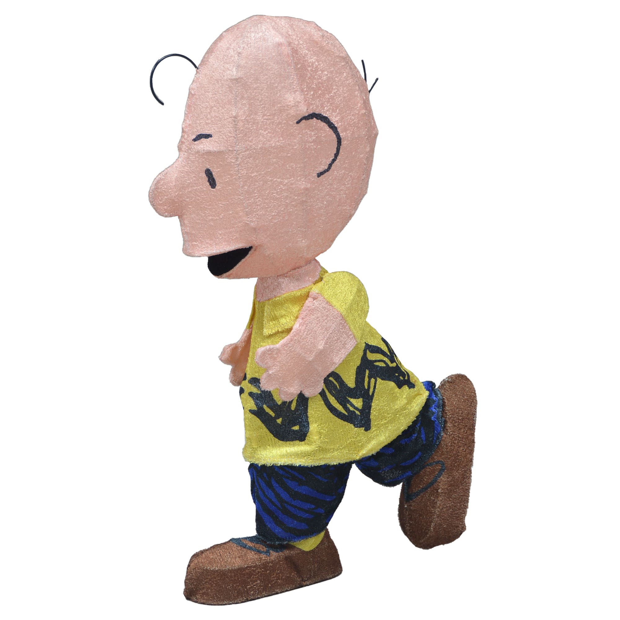 2.5ft. LED Peanuts Lucy with Football &#x26; Charlie Brown Yard Art