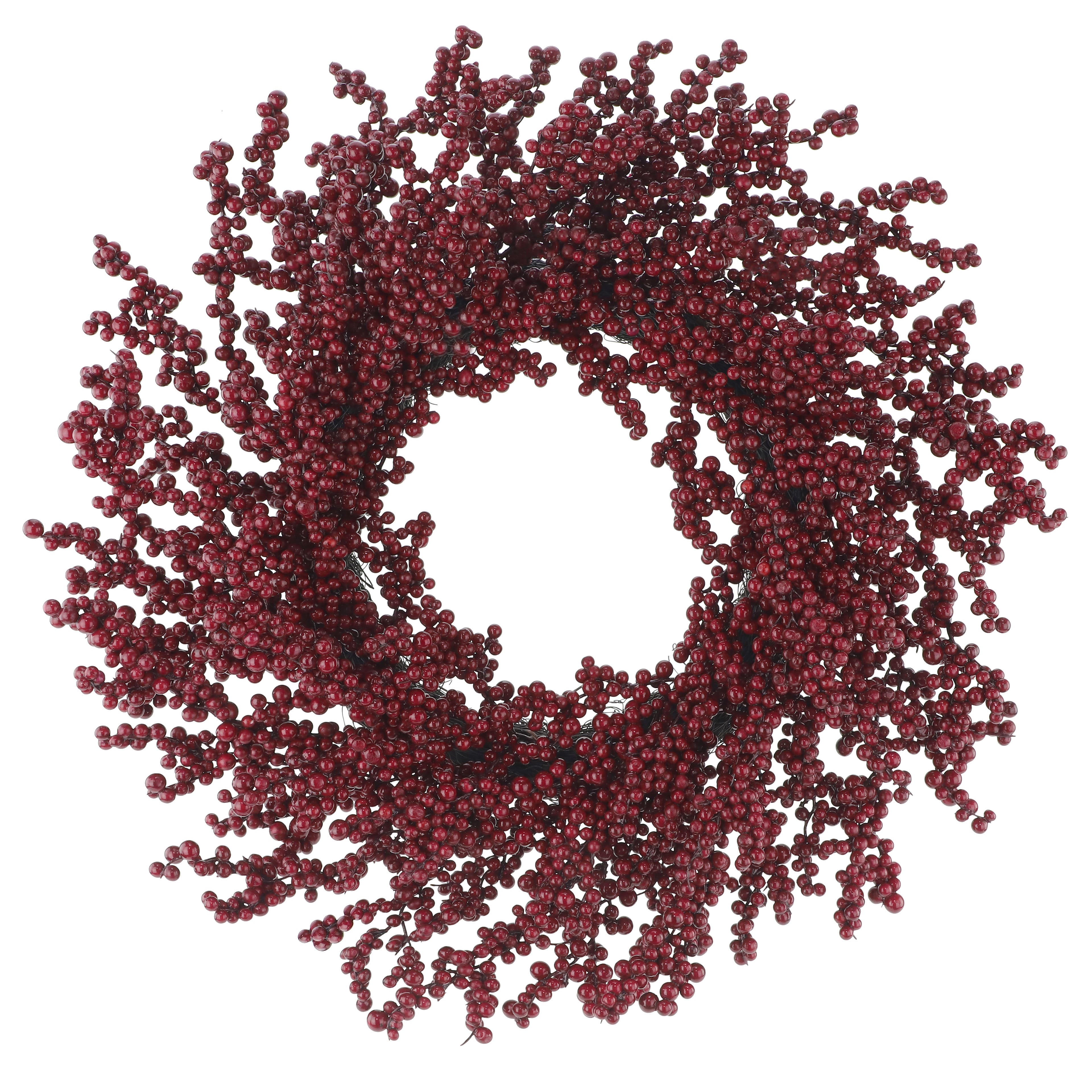22&#x22; Dark Red Berry Wreath by Ashland&#xAE;
